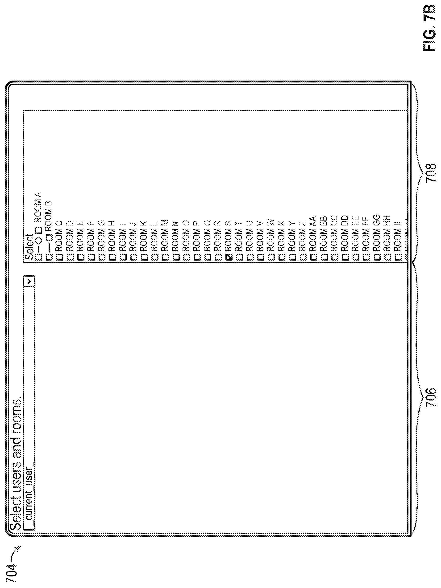 Patent US12107698 Figure 8 – Breakout sessions based on tagging users within a virtual conferencing system