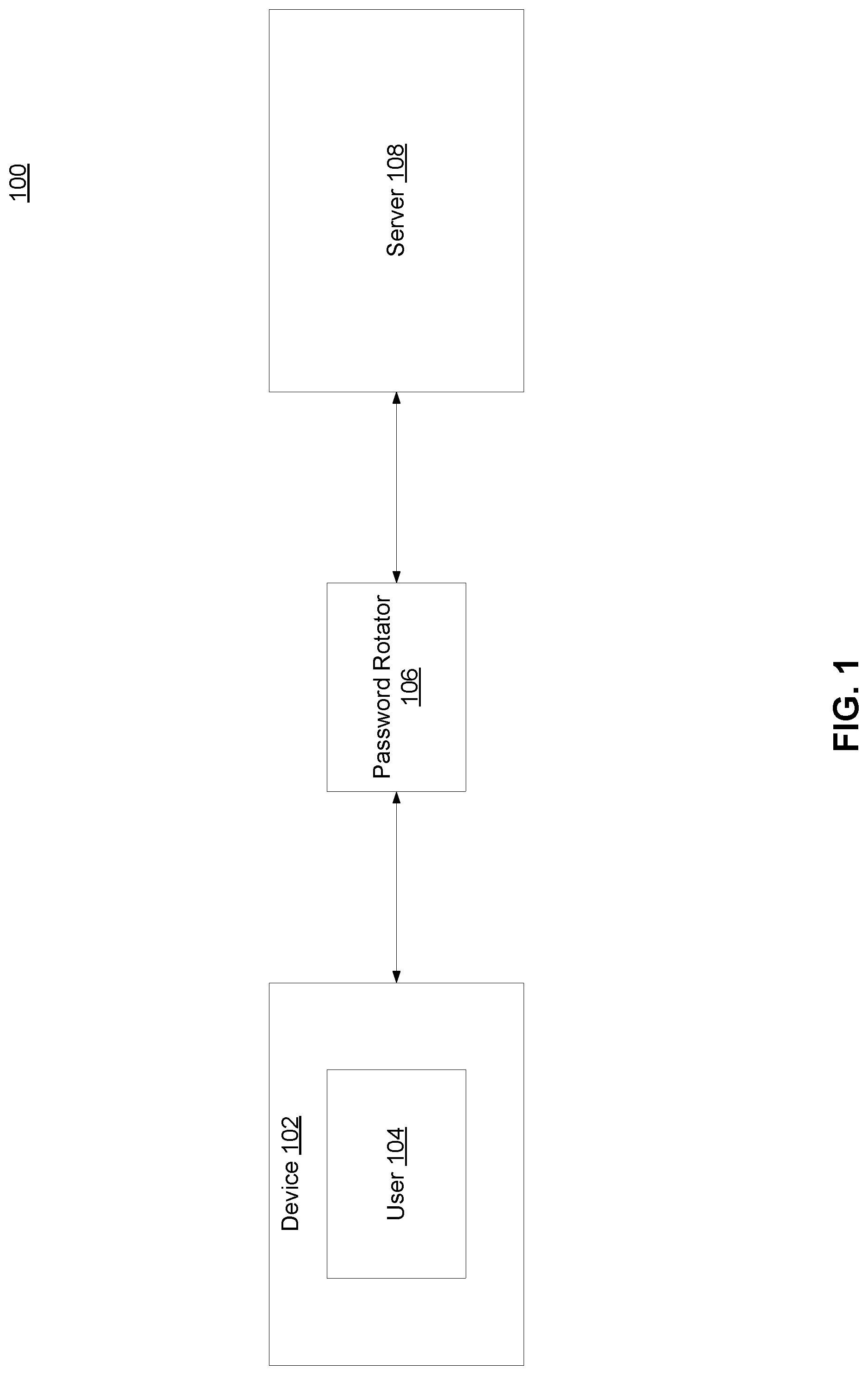 Patent US12107847 — Password reset using an asymmetric encryption key pair — Figure 1