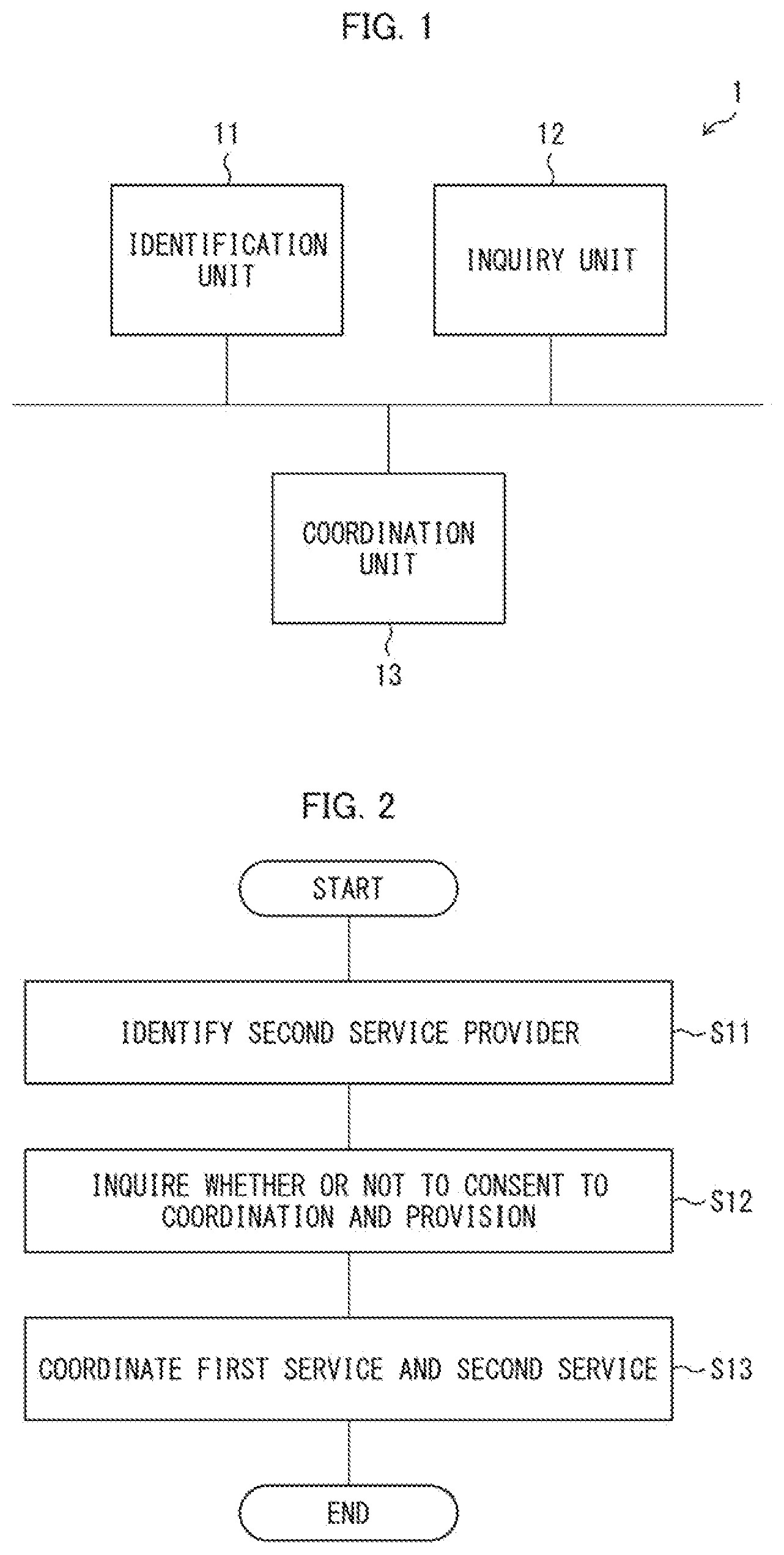 Patent US12107939 — Coordination system, coordination method, and program — Figure 1