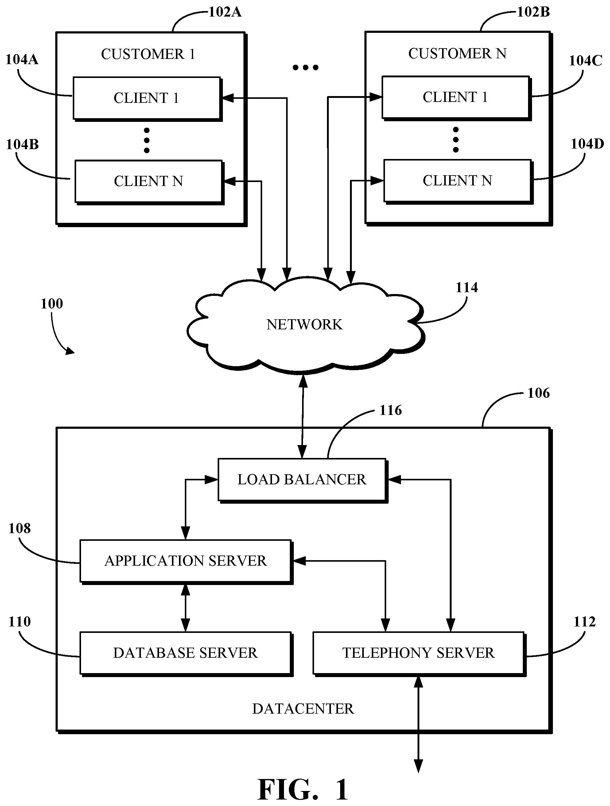 Patent US12107992 — Video-assisted presence detection in telephony communications — Figure 1