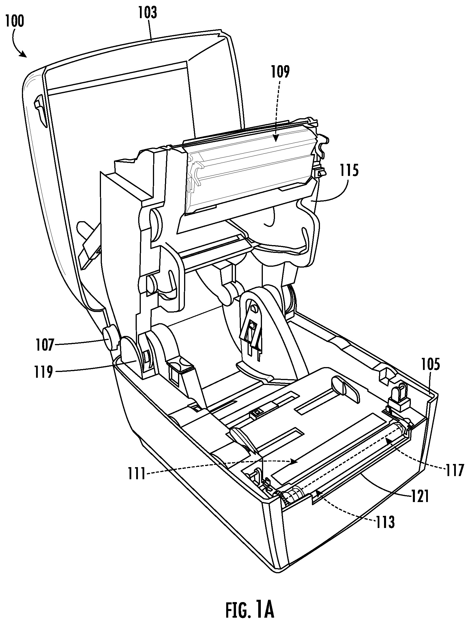 Patent US12108000 — Methods, apparatuses, and computer program products for calibrating radio-frequency identification (RFID) printers — Figure 1