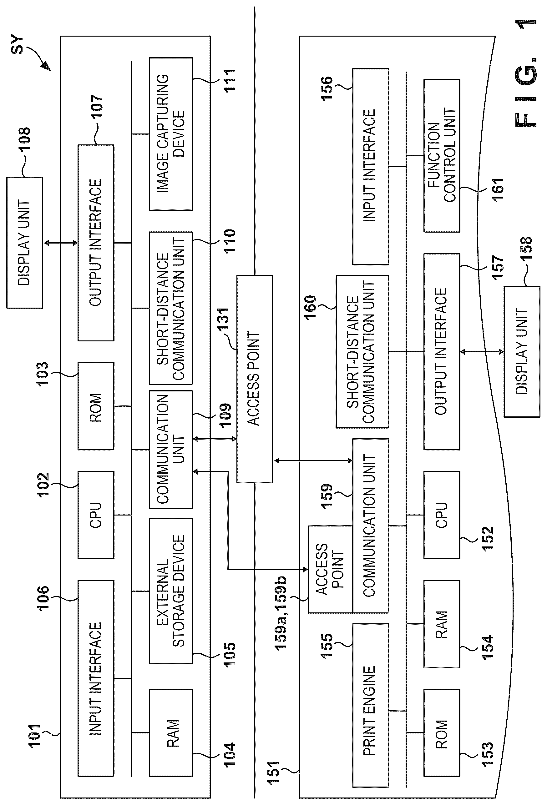 Patent US12108002 — Information processing apparatus capable of transmitting setting item to an external apparatus — Figure 1