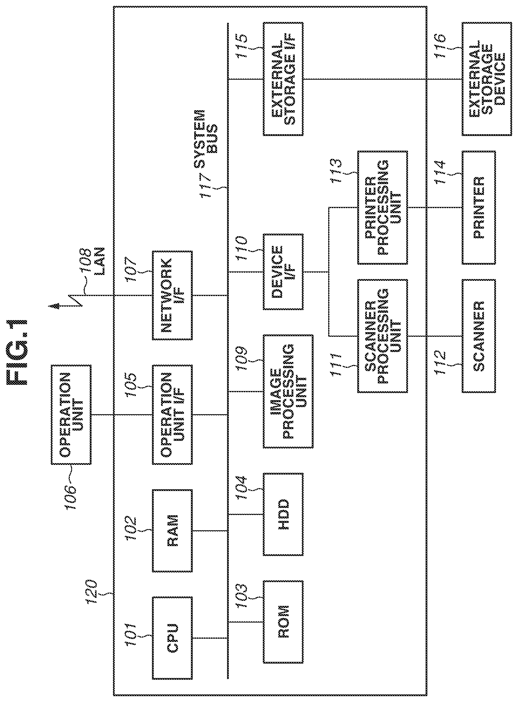Patent US12108009 — Information processing system, method, an access token for accessing cloud service and a display unit to display reauthorization object to reissue the access token for performing image processing function, and image forming apparatus — Figure 1
