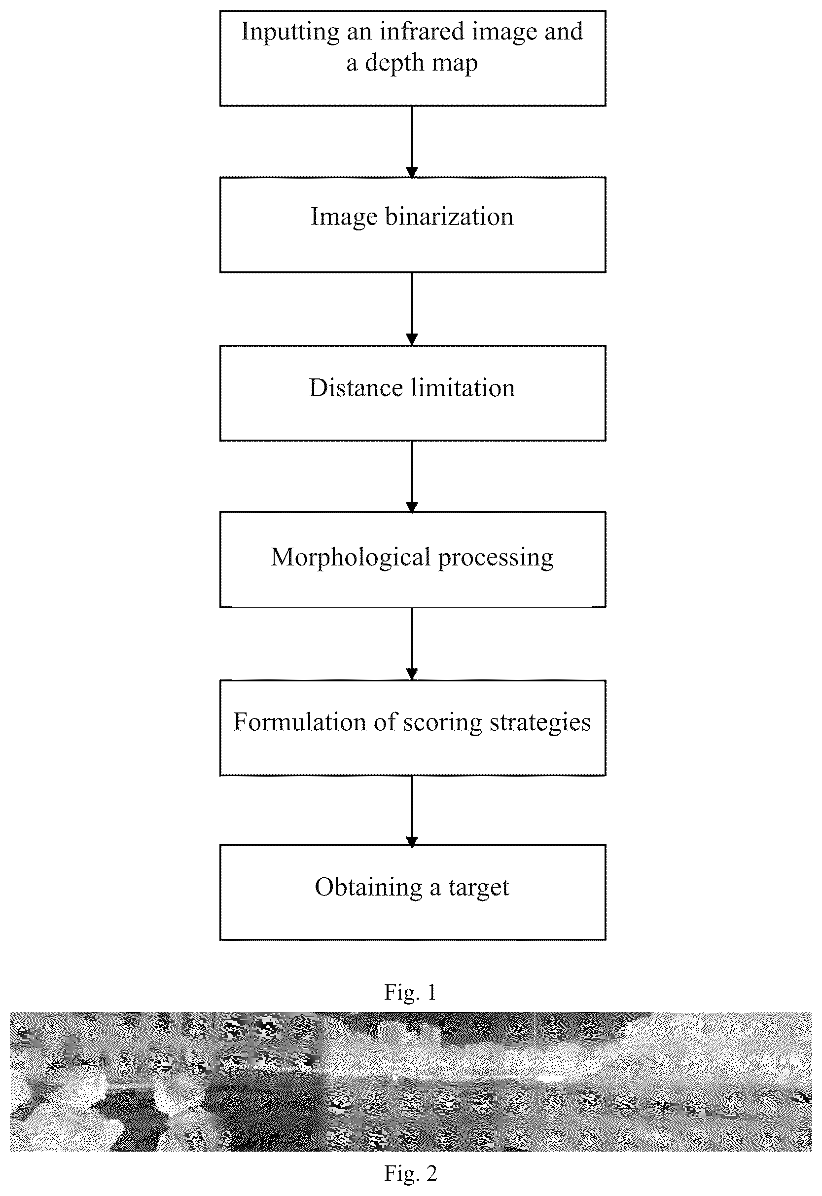Patent US12108022 — Method for infrared small target detection based on depth map in complex scene — Figure 1