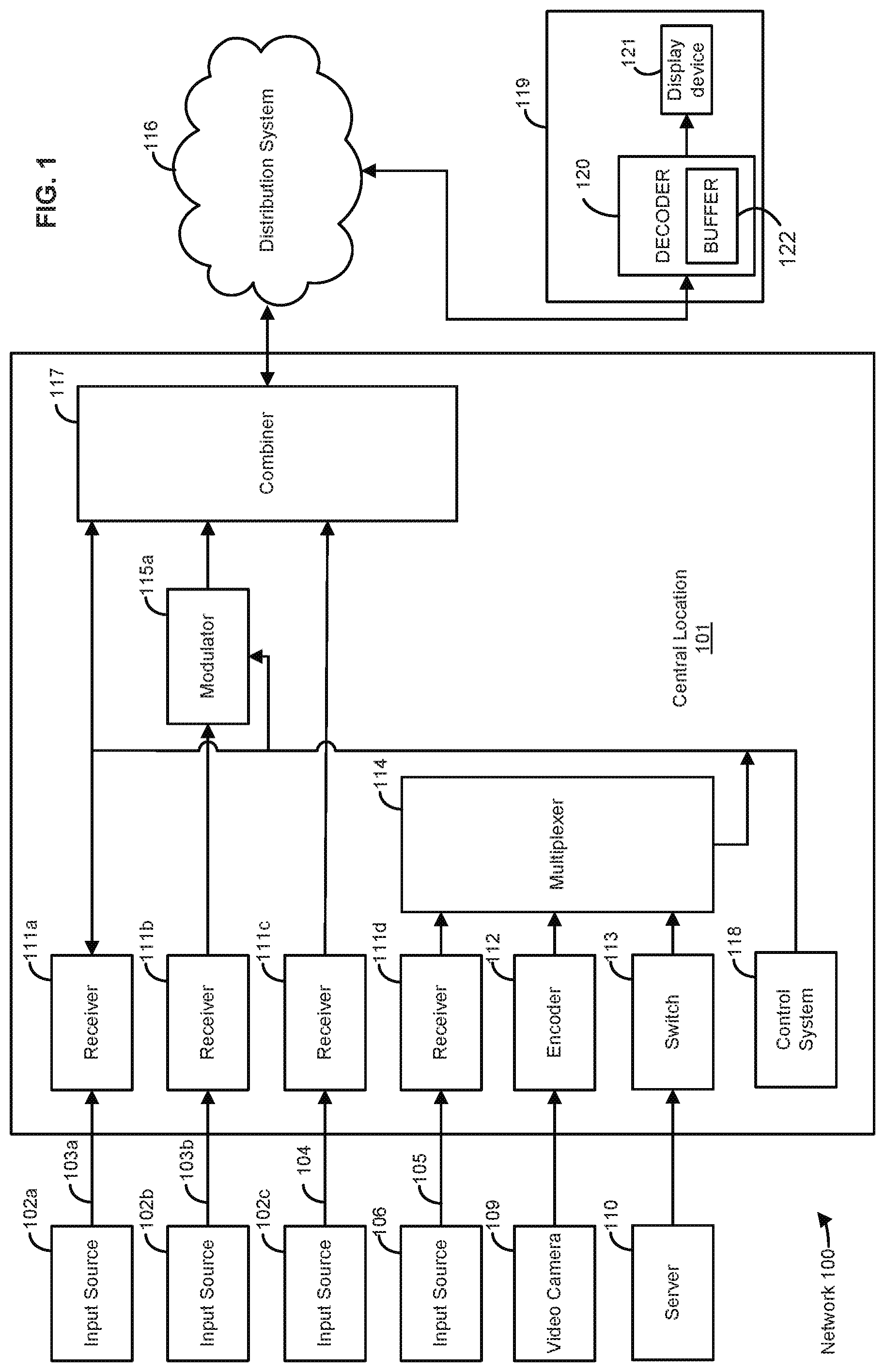 Patent US12108102 — Methods and systems for content control — Figure 1
