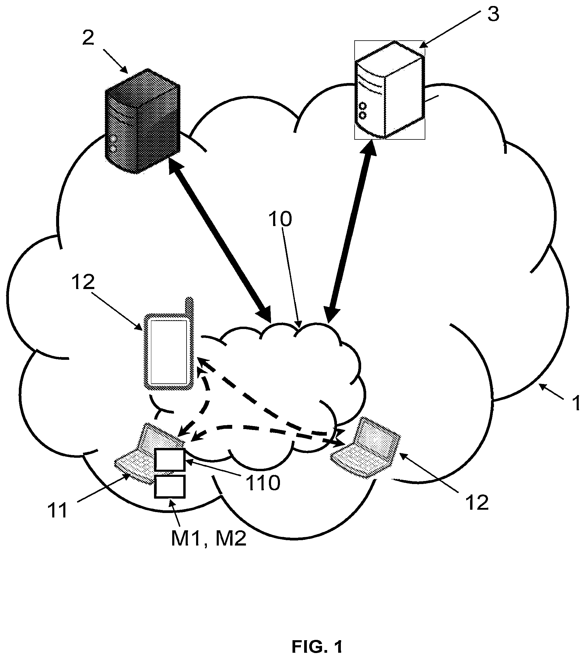 Patent US12108115 Figure 1 – Method for playing on a player of a client device a content streamed in a network