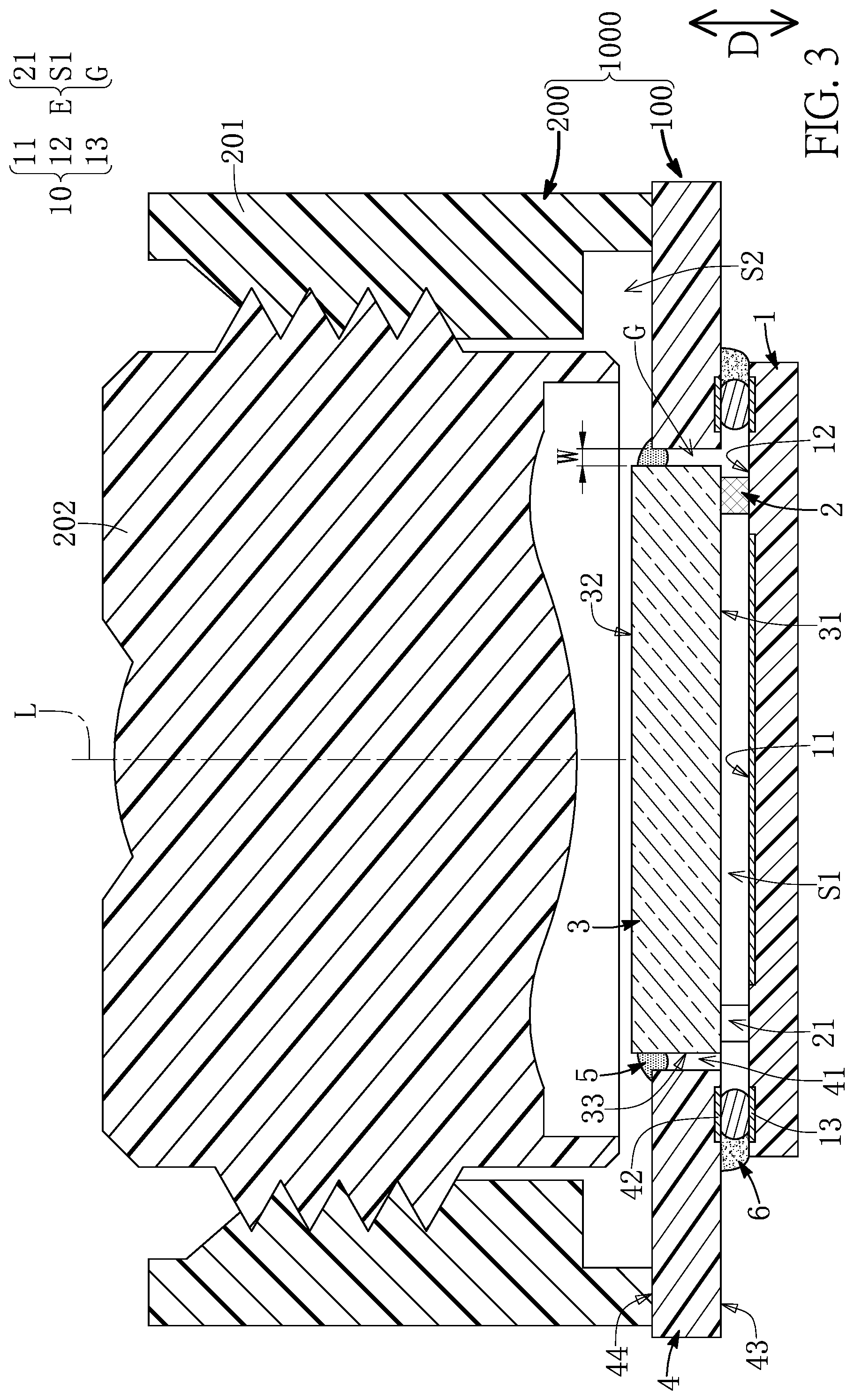 Patent US12108130 Figure 3 – Image sensor lens assembly and sensing module having externally sealed configuration