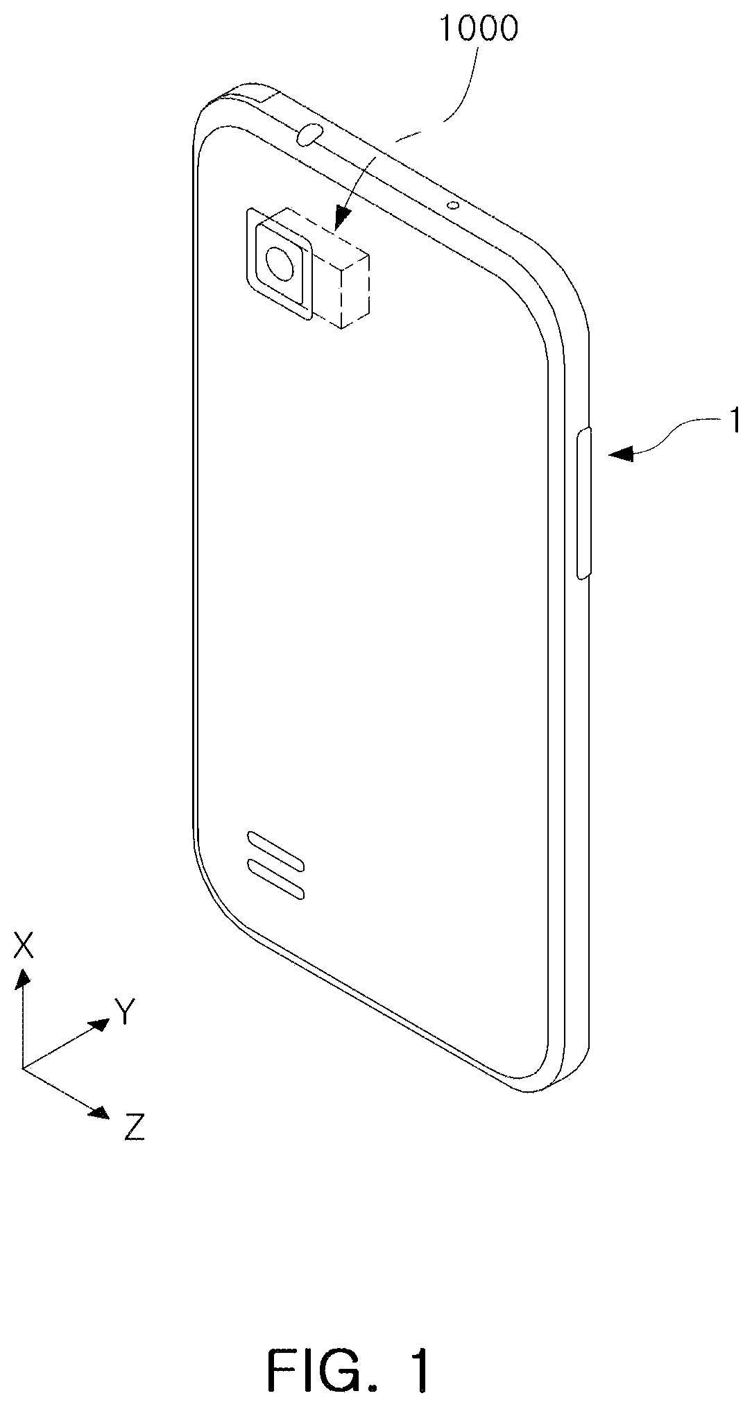 Patent US12108135 — Camera module — Figure 1