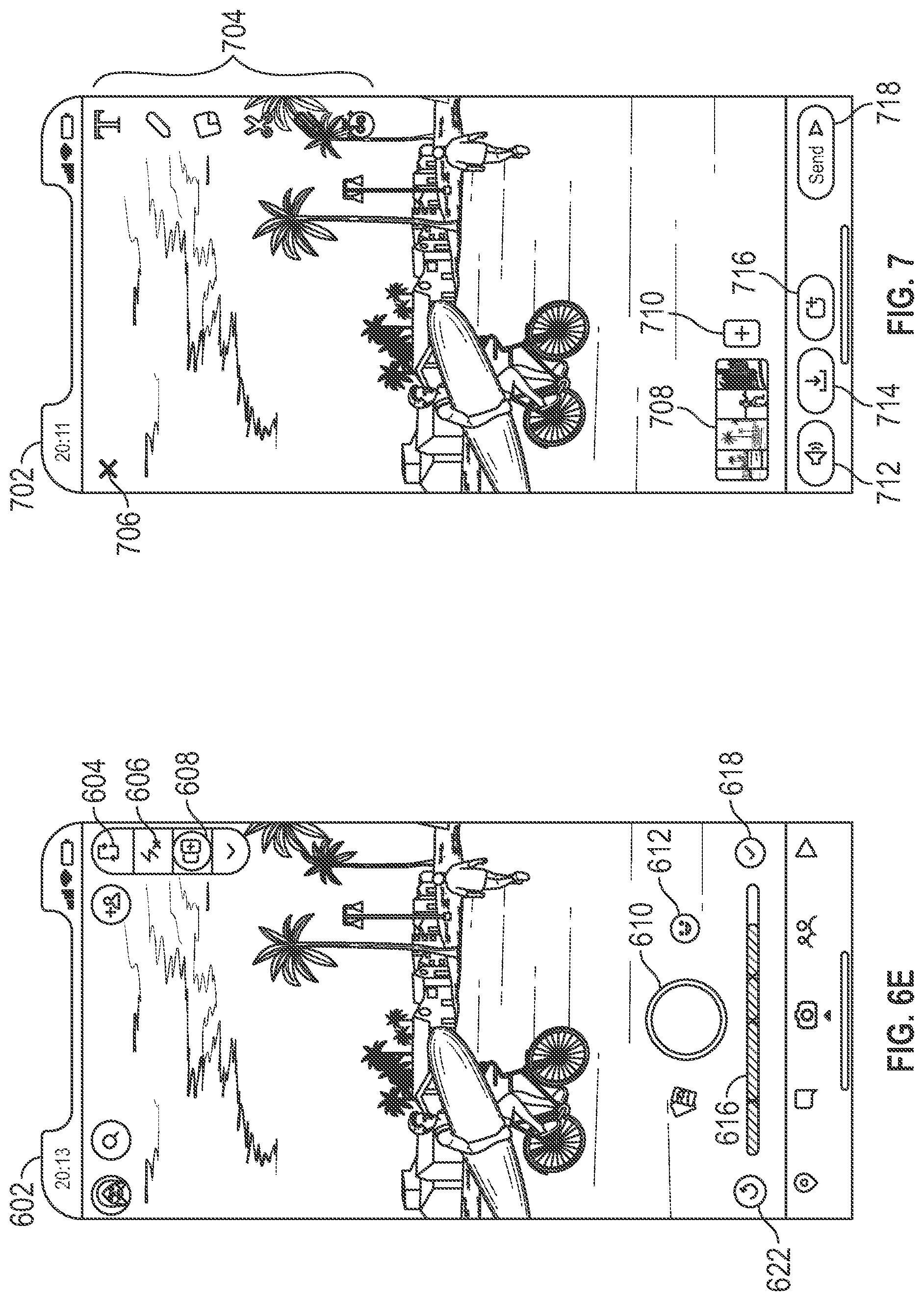Patent US12108146 Figure 8 – Camera mode for capturing multiple video clips within a messaging system
