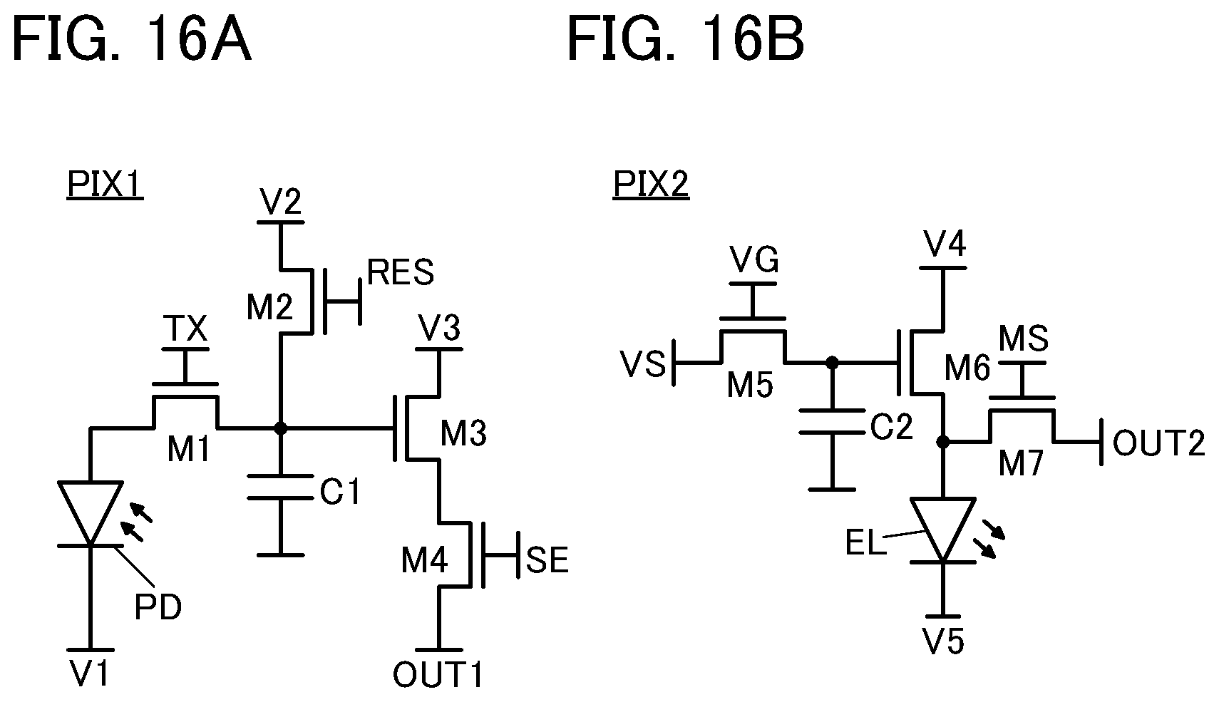 Patent US12108165 Figure 16 – Imaging device including pixels each having a light-receiving device and a light-emitting device