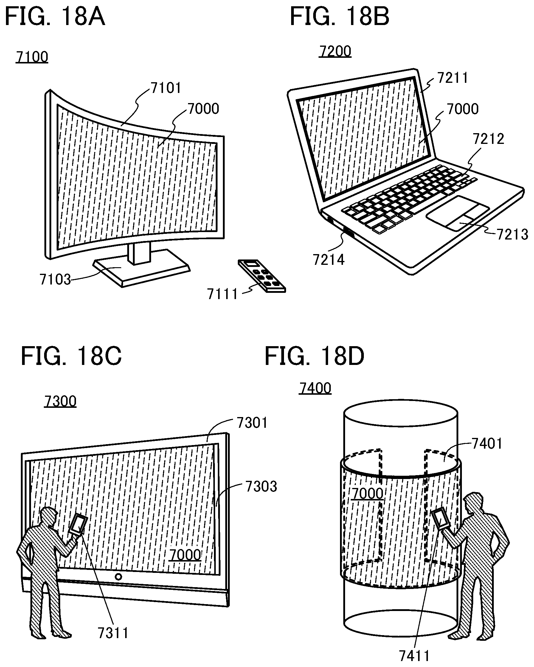 Patent US12108165 Figure 18 – Imaging device including pixels each having a light-receiving device and a light-emitting device