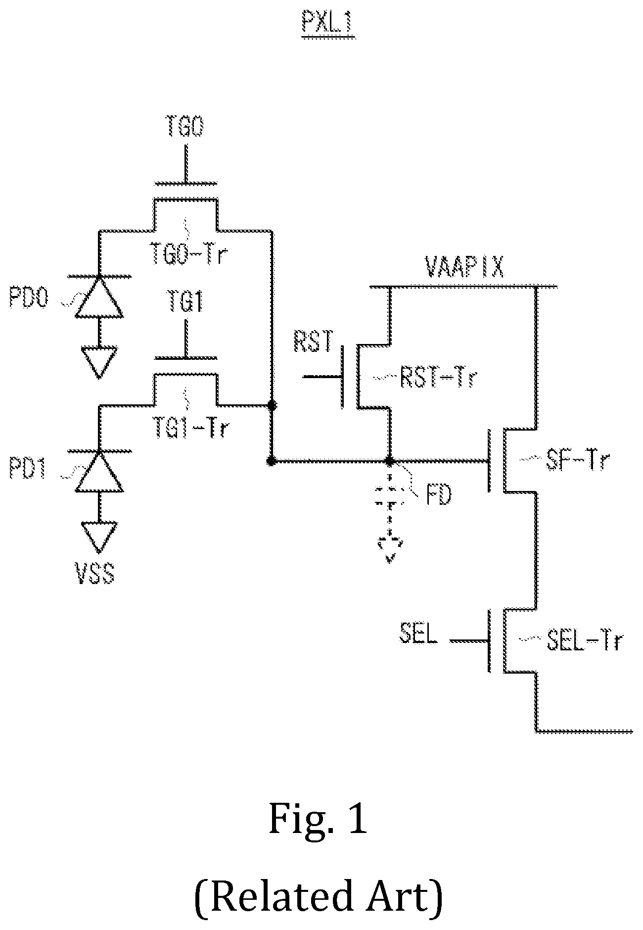 Patent US12108180 — Solid-state imaging device, method for manufacturing solid-state imaging device, and electronic apparatus — Figure 1