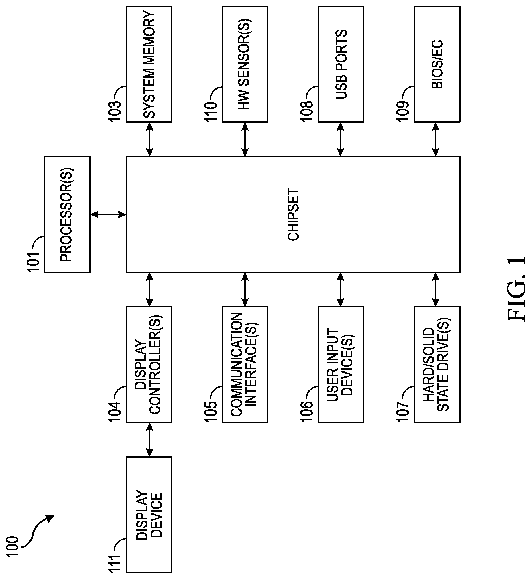 Patent US12108187 — Seamless switching of audio and/or video devices for collaboration applications — Figure 1