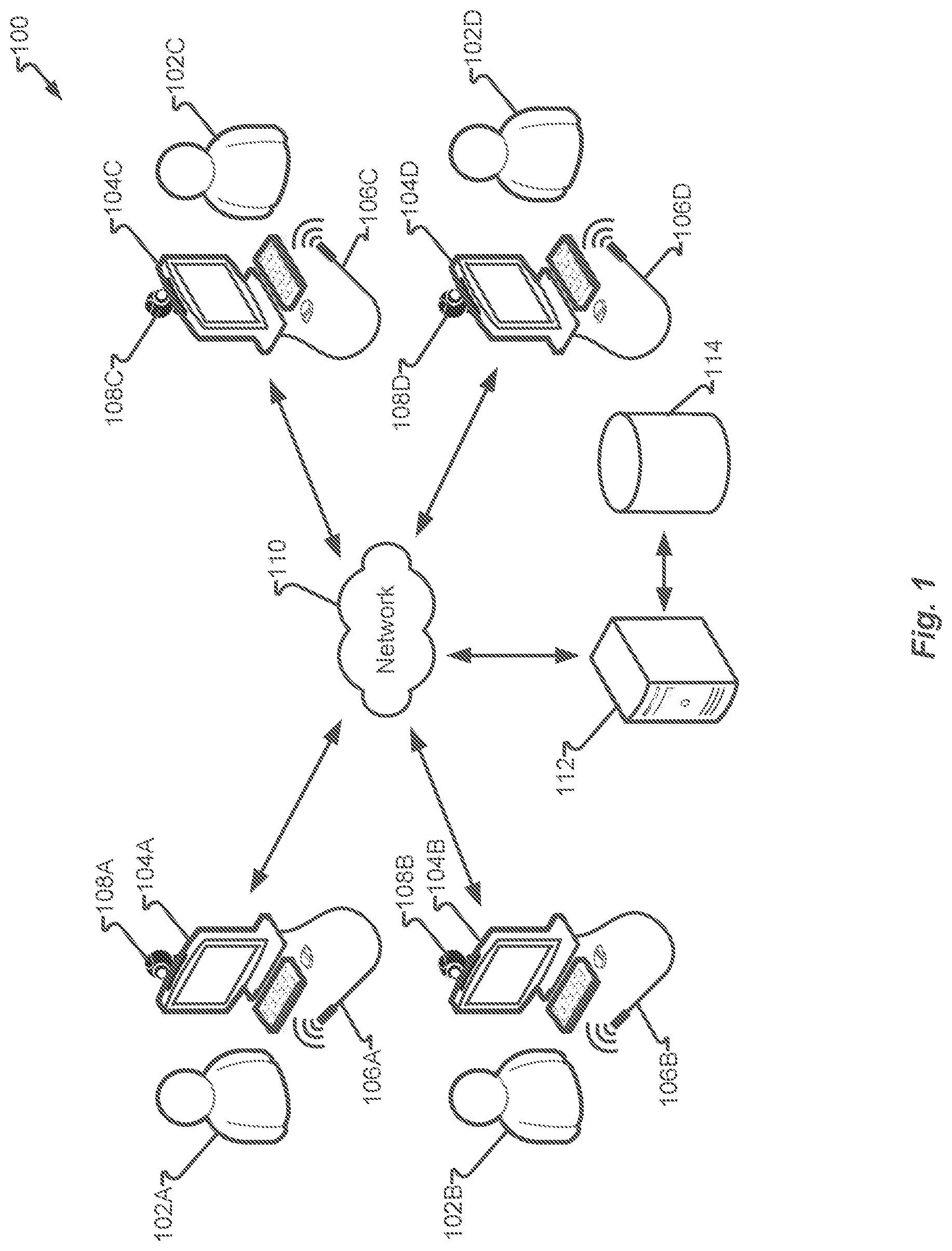 Patent US12108190 — Automatic engagement analytics in collaboration and conferencing — Figure 1