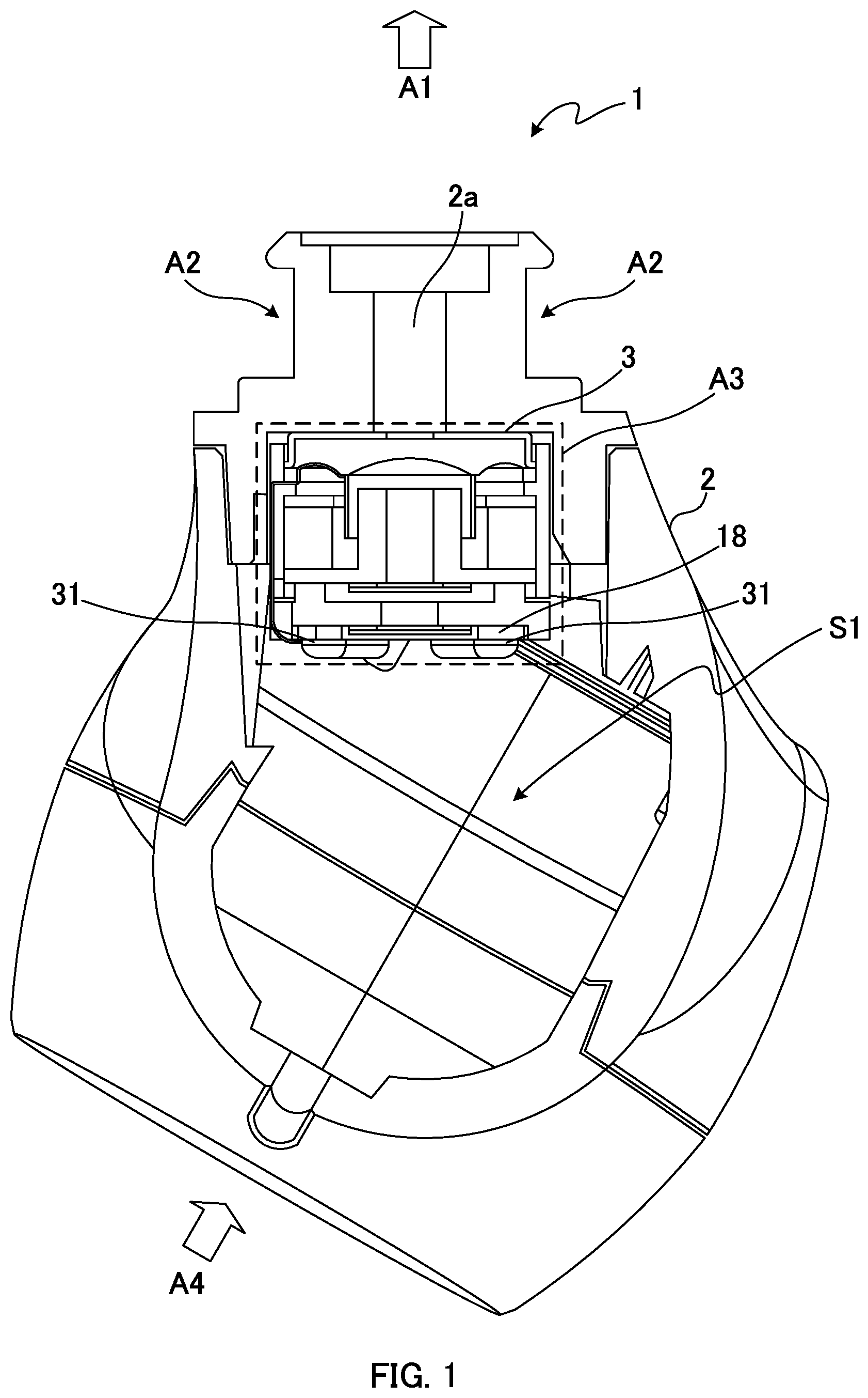Patent US12108202 — Speaker unit and earphone — Figure 1