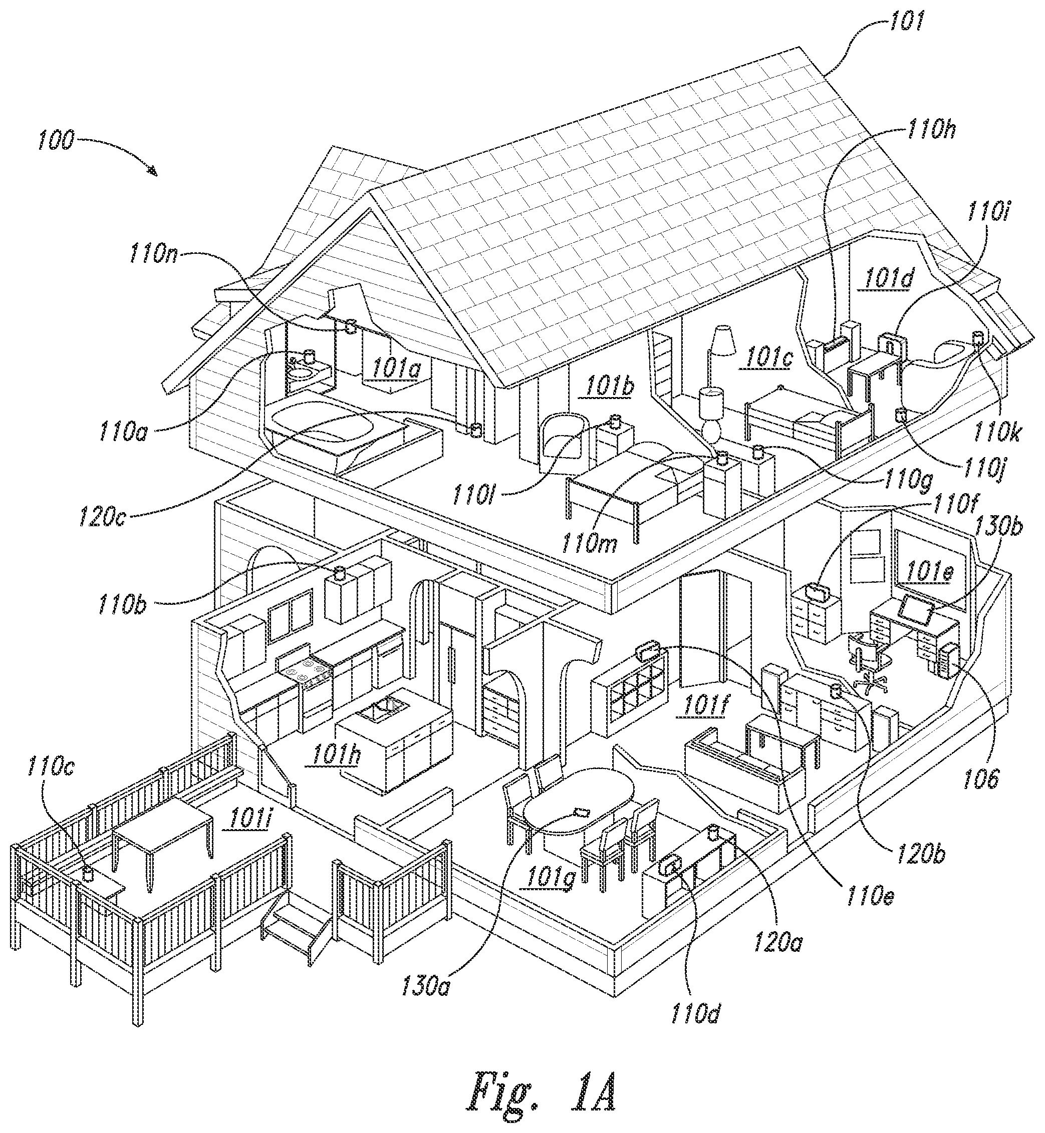 Patent US12108207 — Audio device transducer array and associated systems and methods — Figure 1