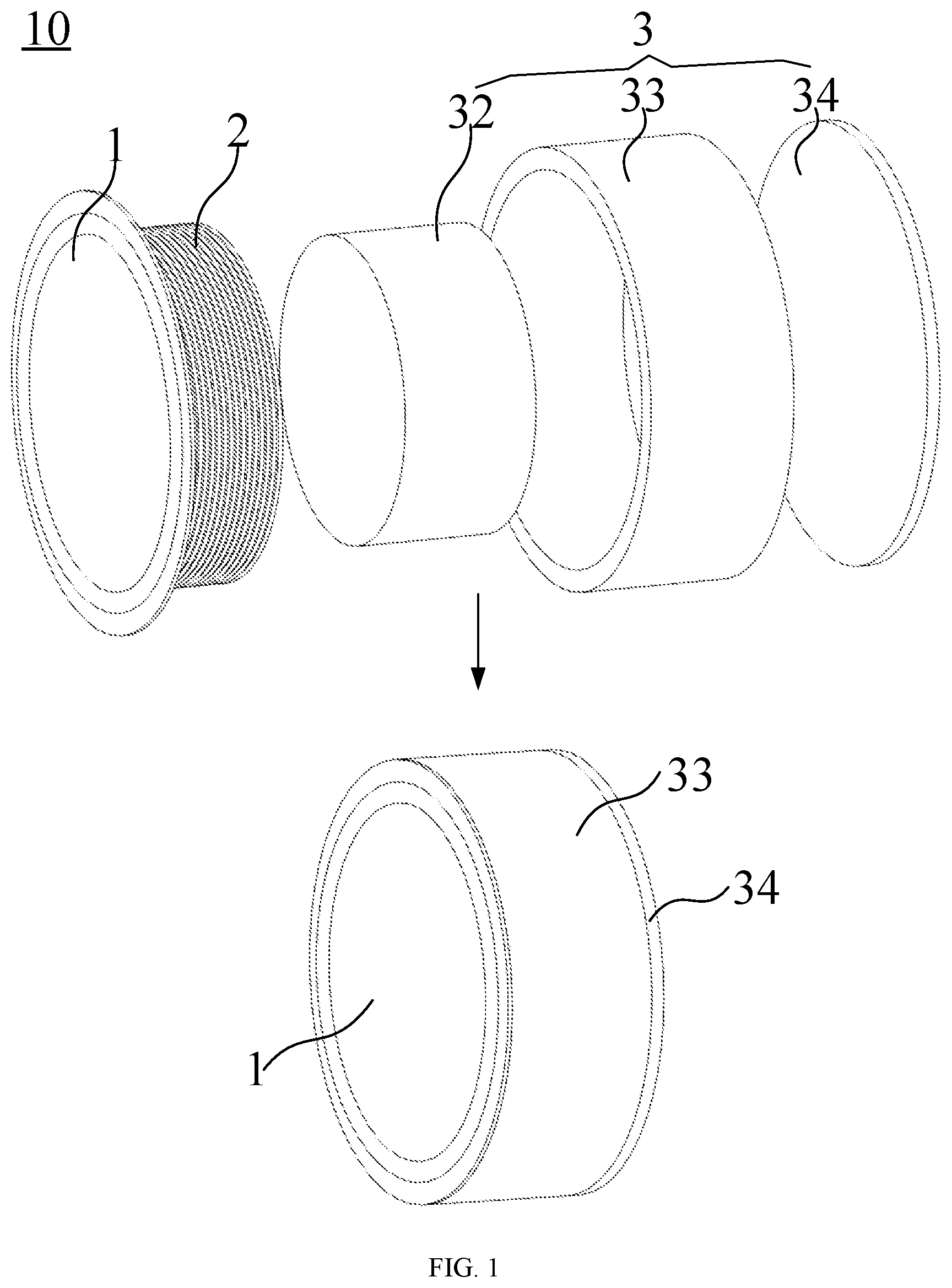 Patent US12108233 — Loudspeaker and electronic apparatus — Figure 1