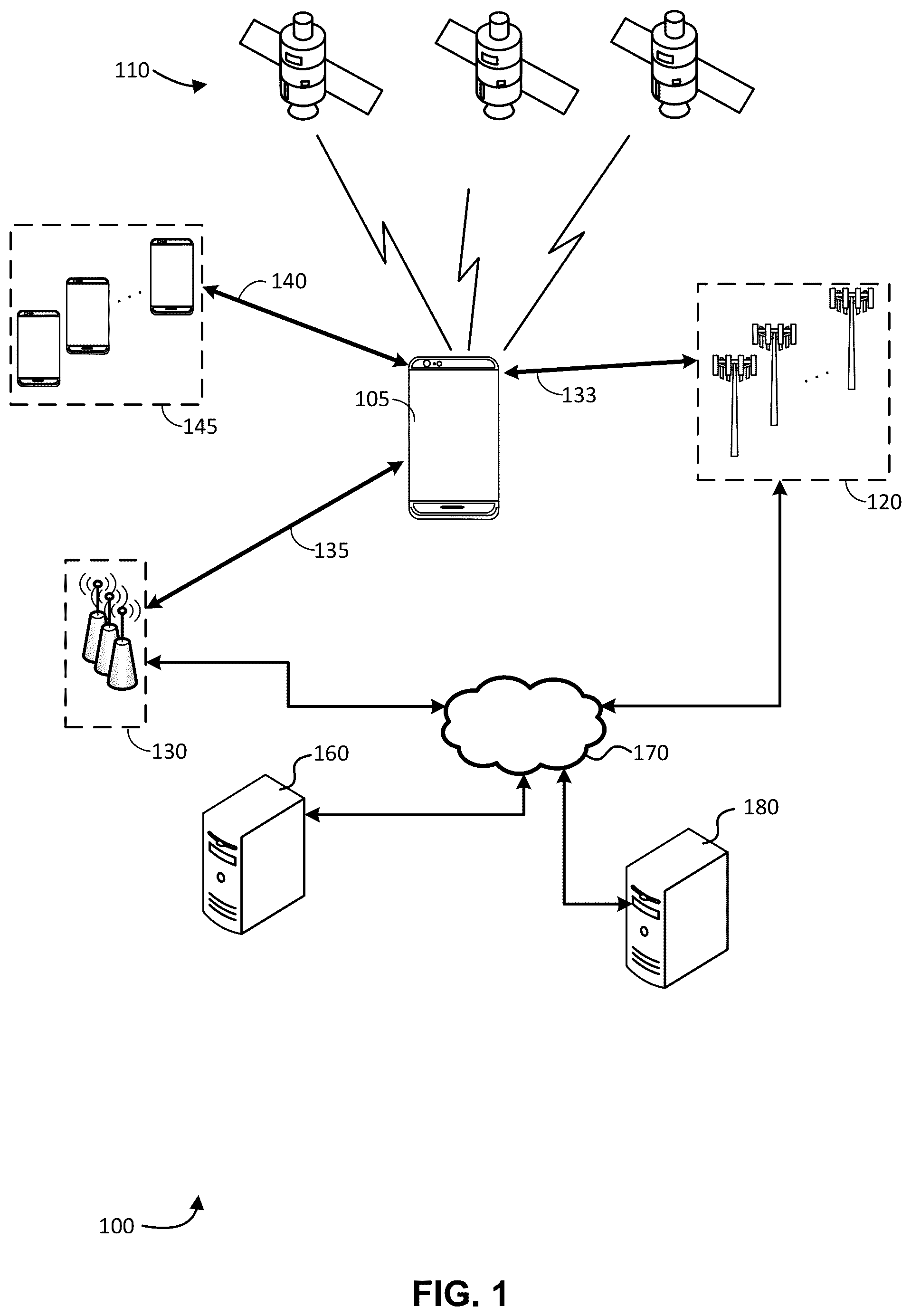 Patent US12108271 Figure 1 – Measurement report for sidelink-assisted positioning