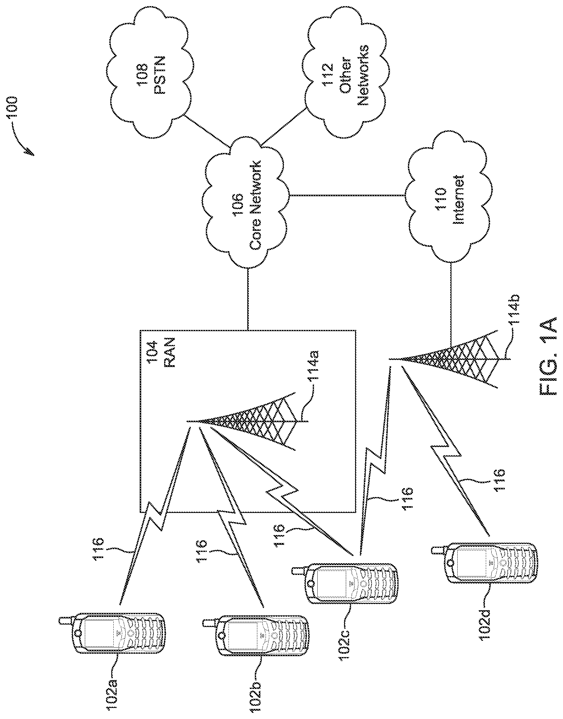 Patent US12108276 — Quality of service management for interworking between different communication architectures — Figure 1