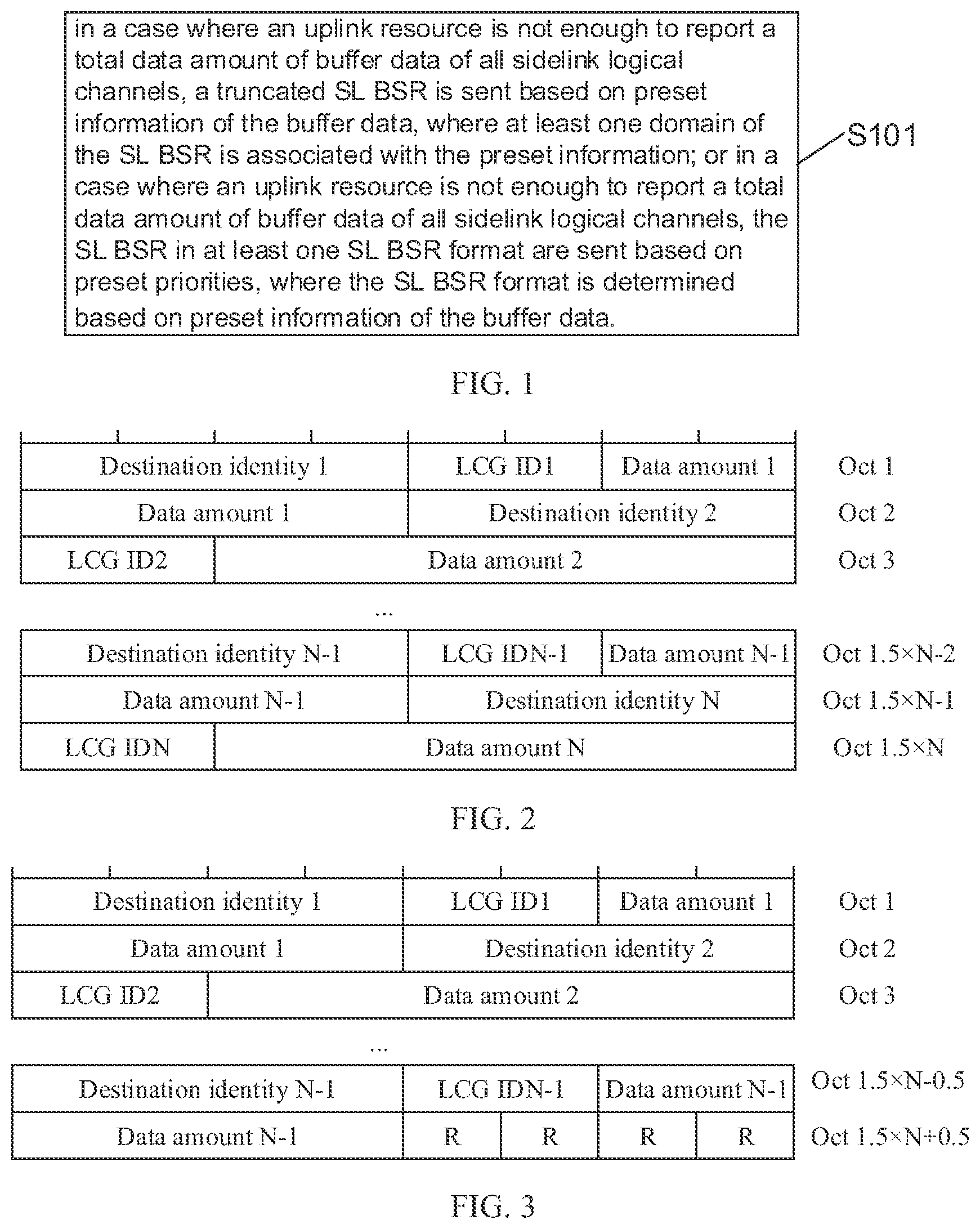 Patent US12108278 — Sidelink buffer status report sending method, sidelink buffer status report receiving method, and device — Figure 1