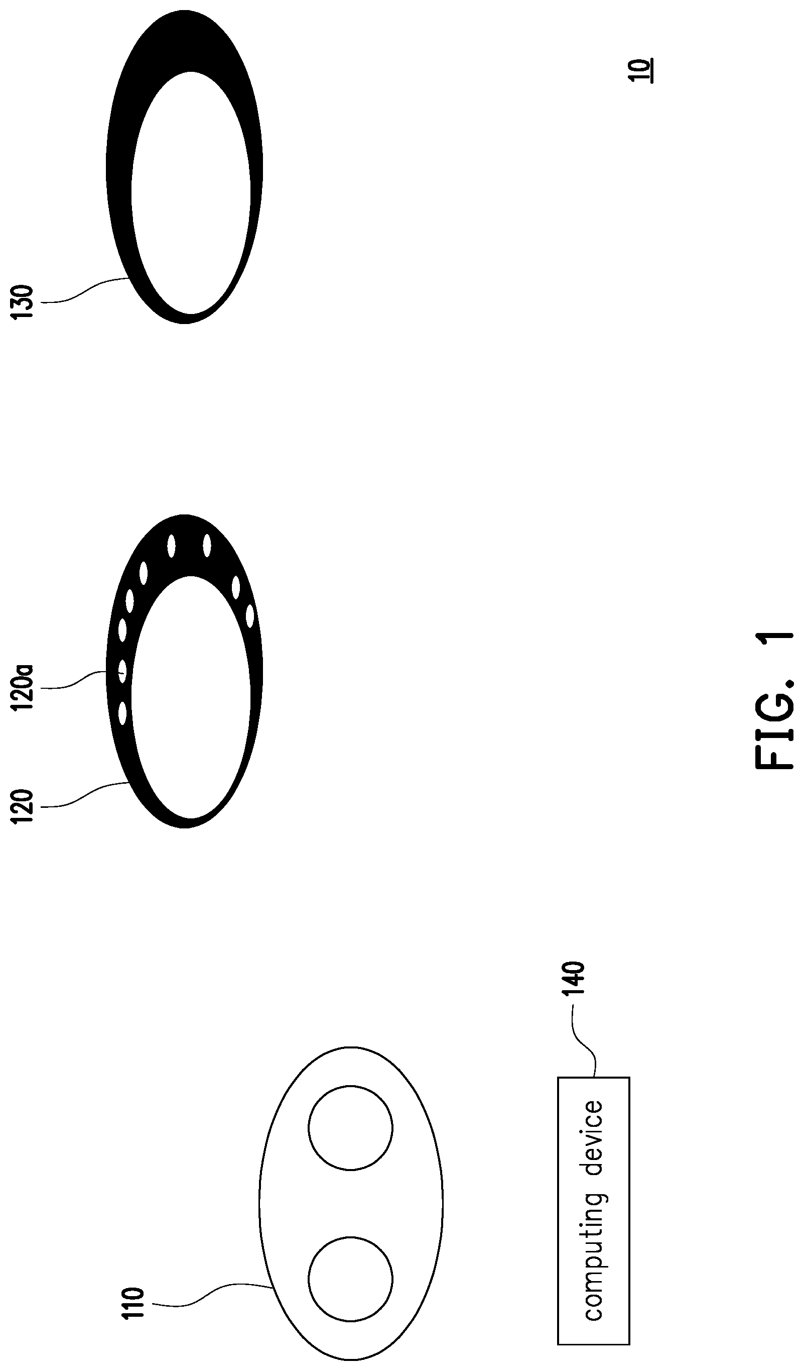 Patent US12108306 — Tracking system and motion data collecting method — Figure 1