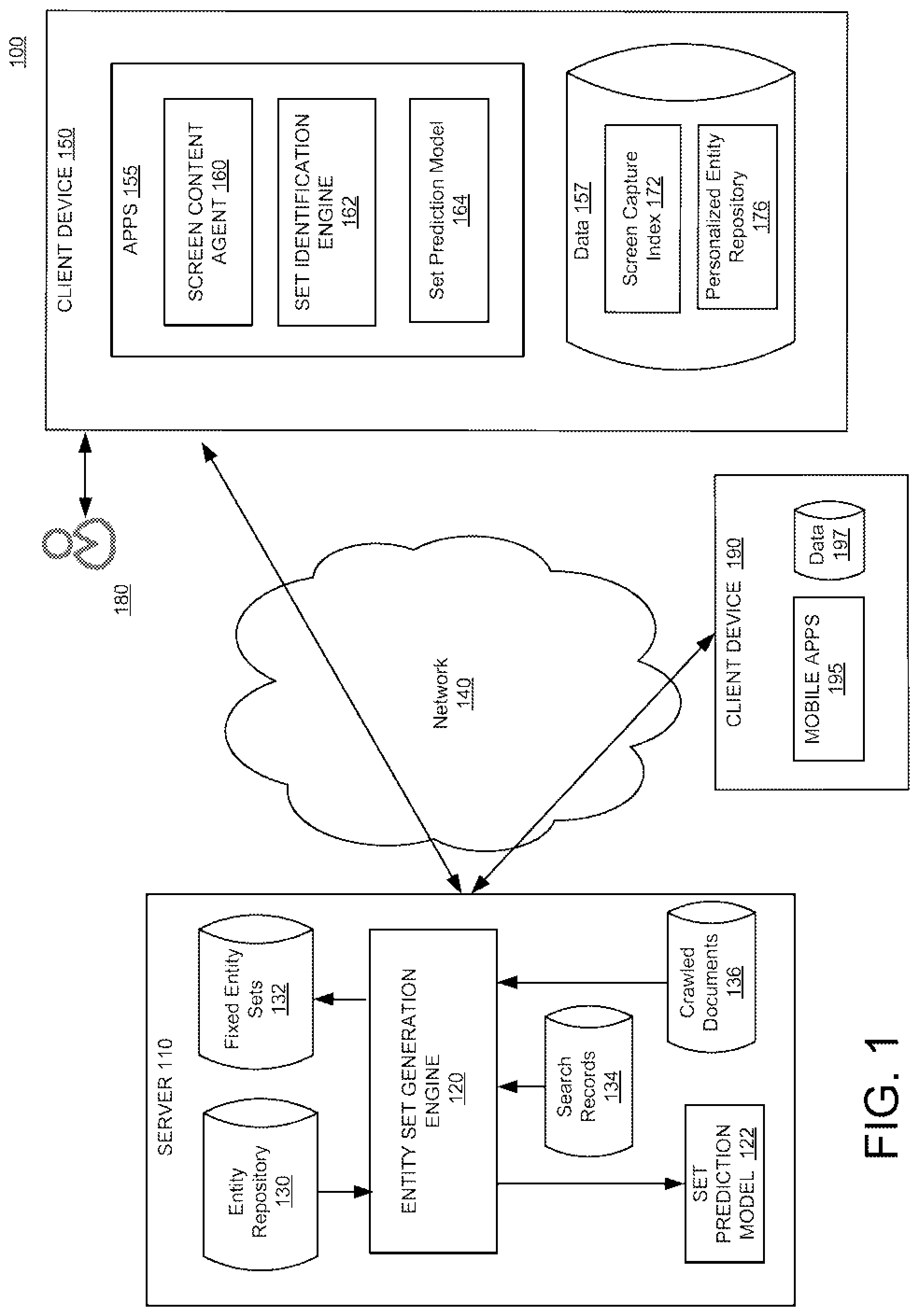 Patent US12108314 — Personalized entity repository — Figure 1