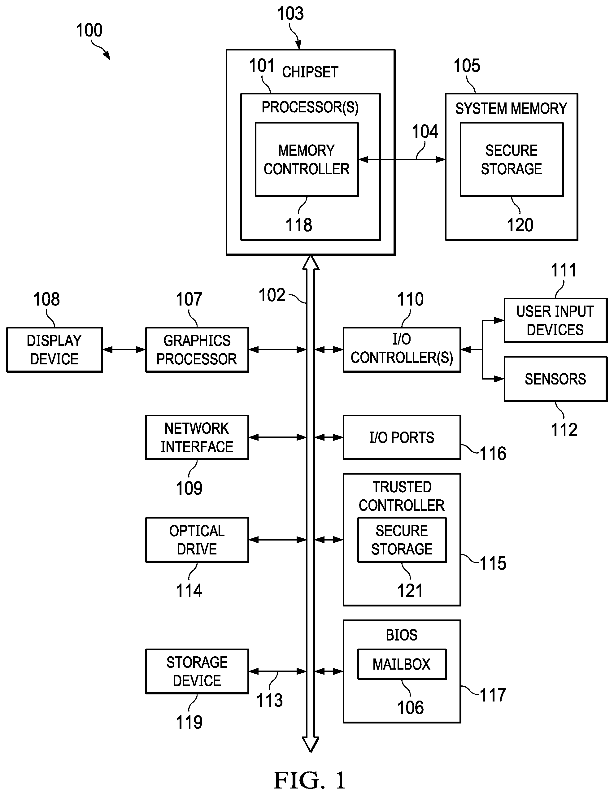 Patent US12108317 — Seamless pairing of wireless devices in hoteling environments — Figure 1