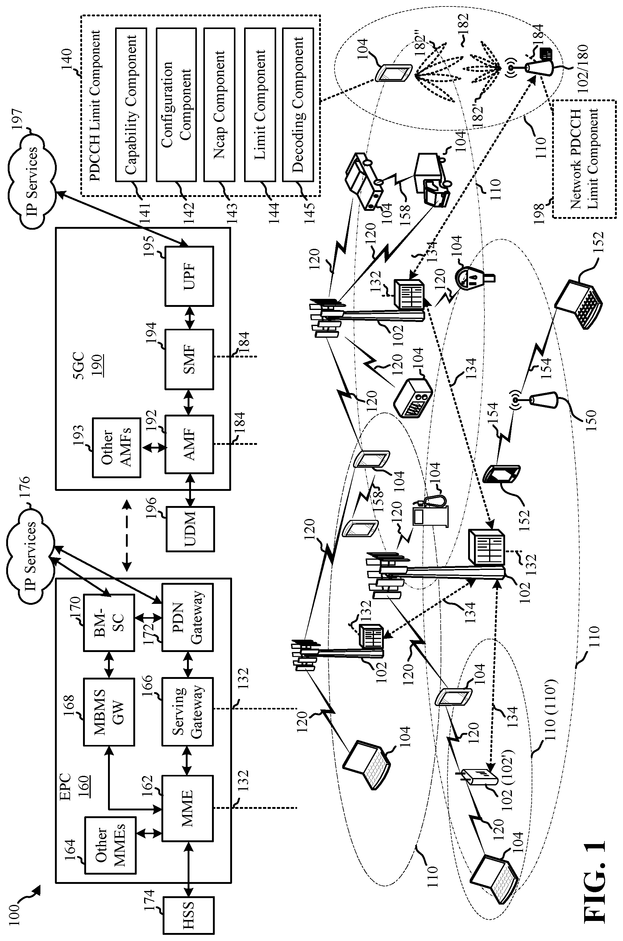 Patent US12108404 Figure 1 – Techniques for limiting blind decoding for multi-DCI based multi-transmit-receive points