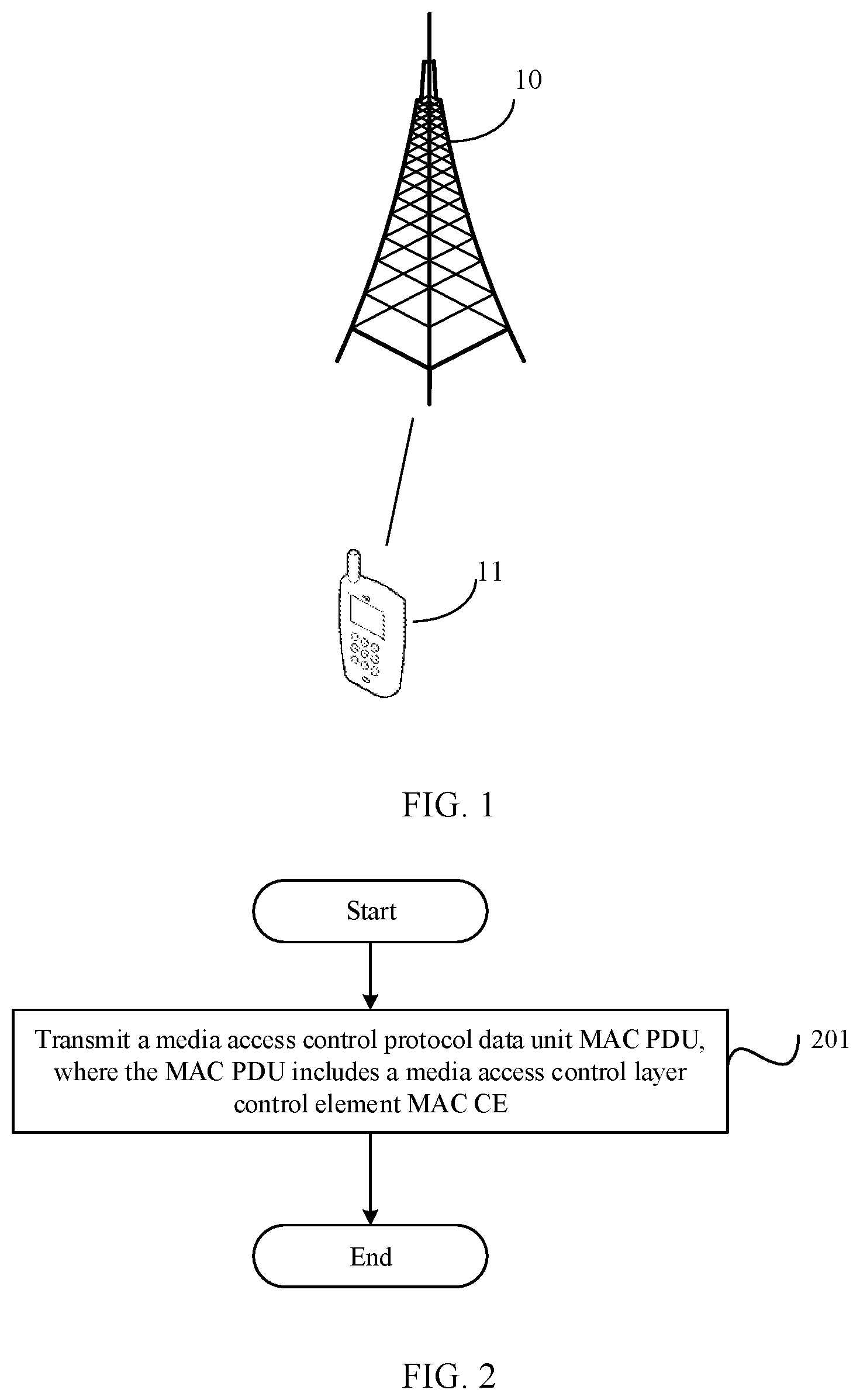 Patent US12108409 — Information transmitting method and terminal — Figure 1