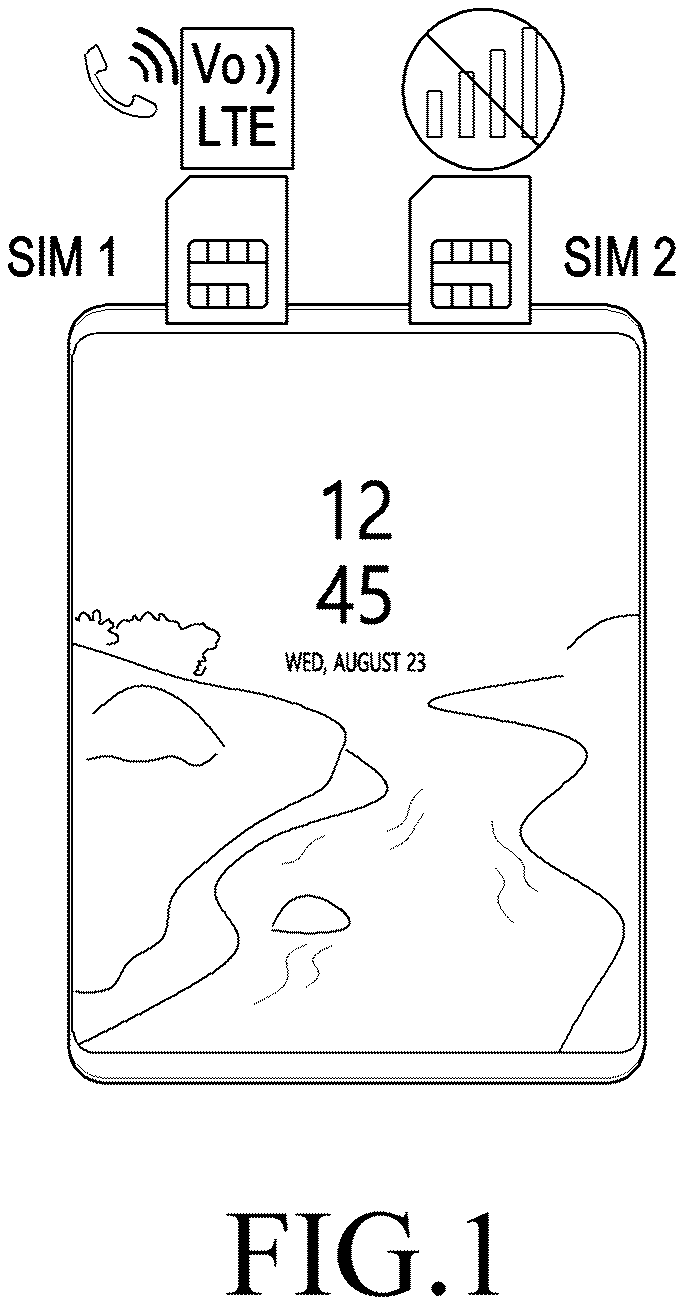 Patent US12108485 — Electronic device providing data service and operating method thereof — Figure 1