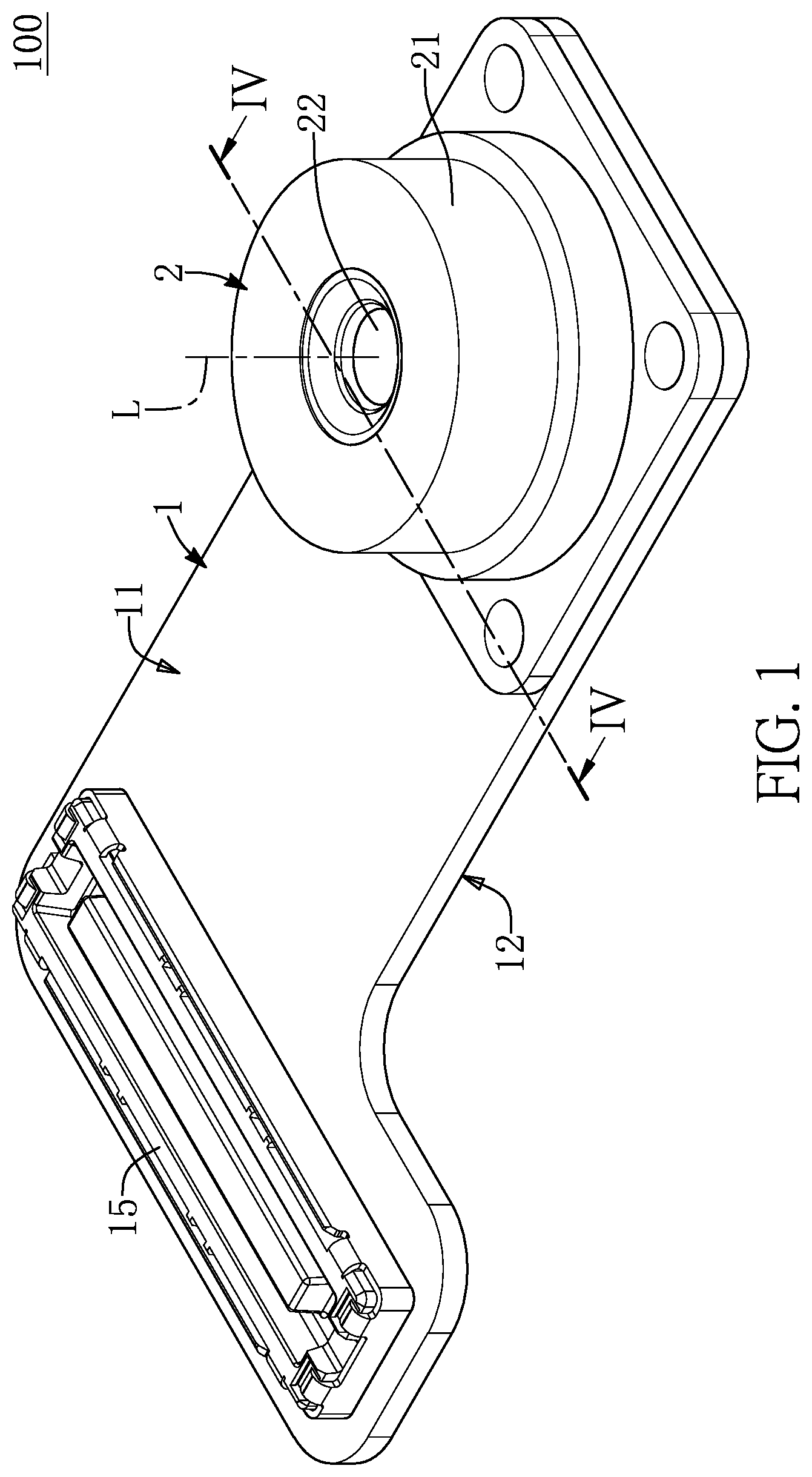 Patent US12108517 — Sensor lens assembly having non-soldering configuration — Figure 1