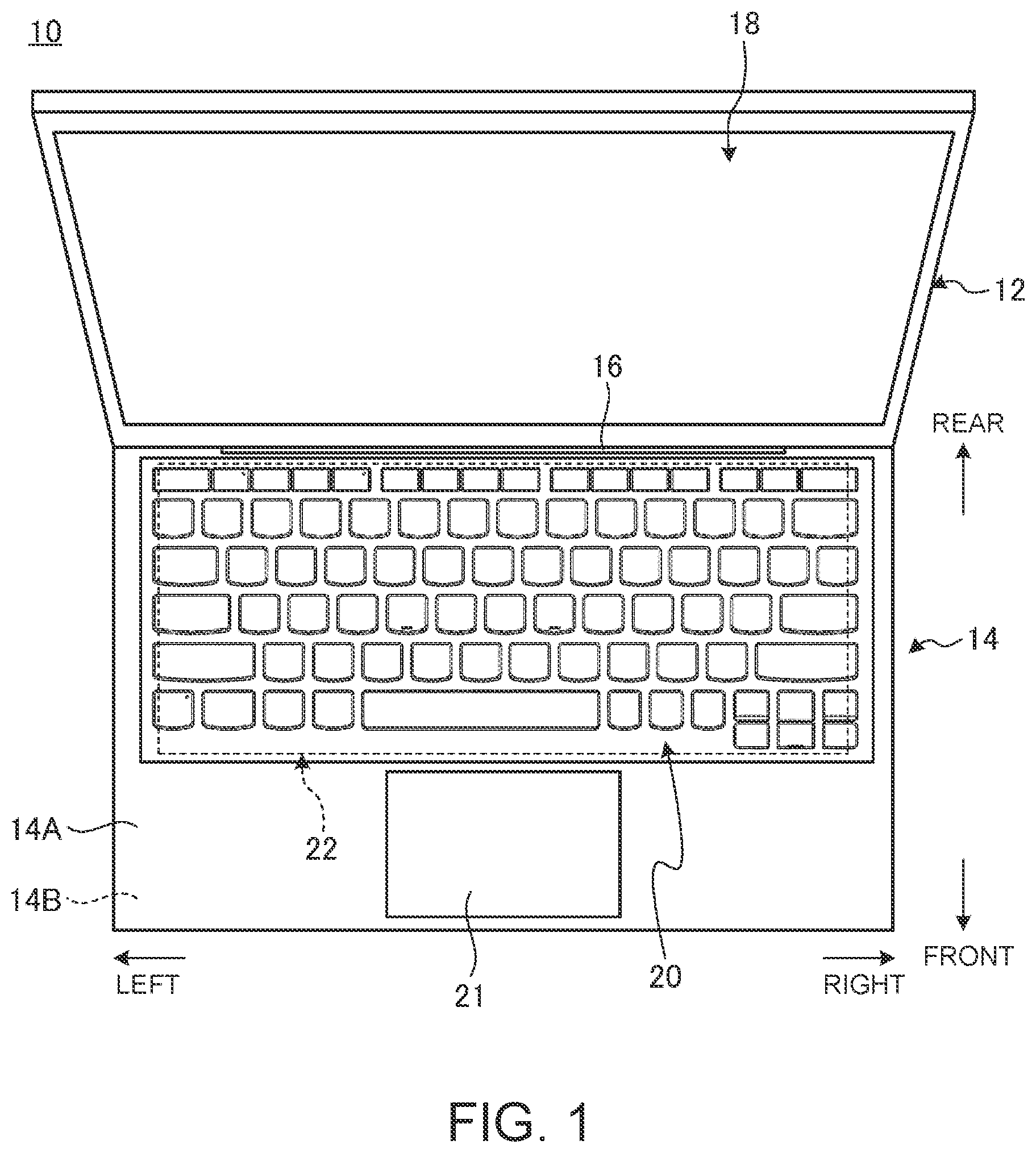Patent US12108561 — Electronic apparatus and cooling module — Figure 1