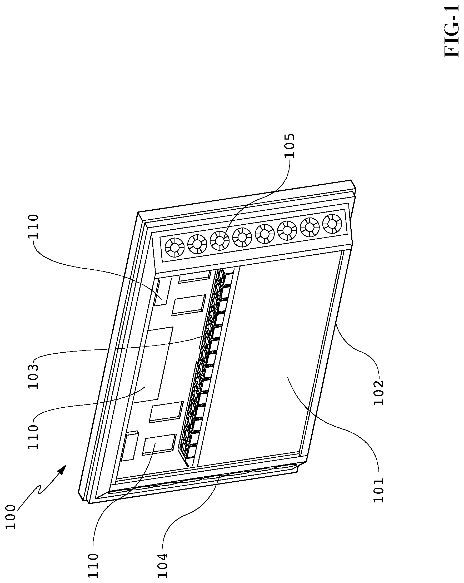 Patent US12108562 — Electronic display with cooling — Figure 1