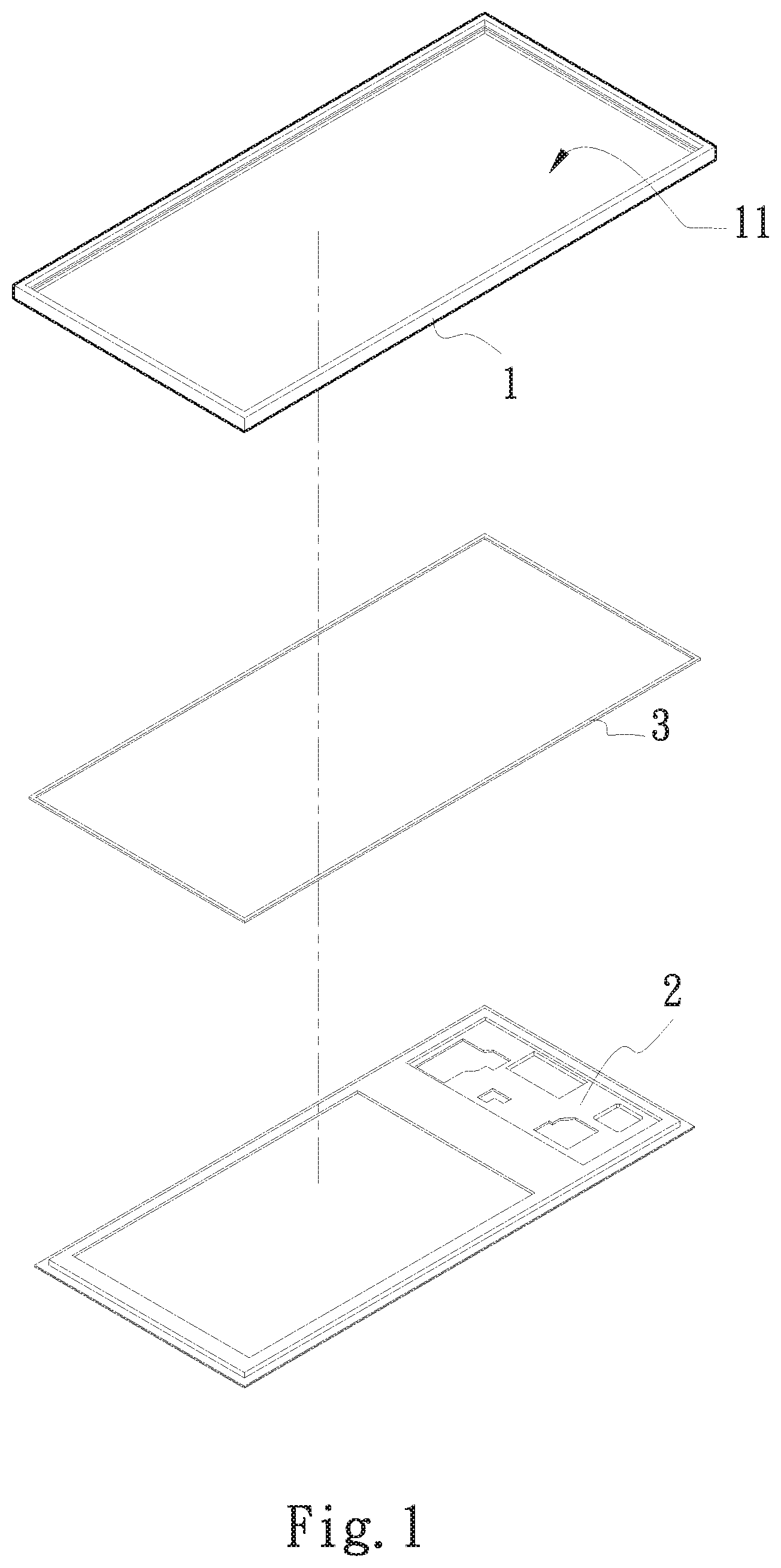 Patent US12108569 — Heat dissipation connection structure of handheld device — Figure 1