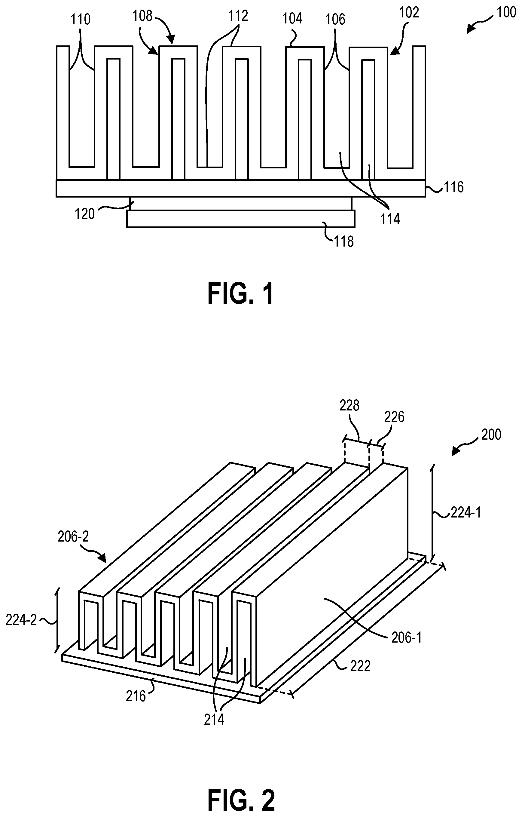 Patent US12108572 — Folded graphite fins for heatsinks — Figure 1