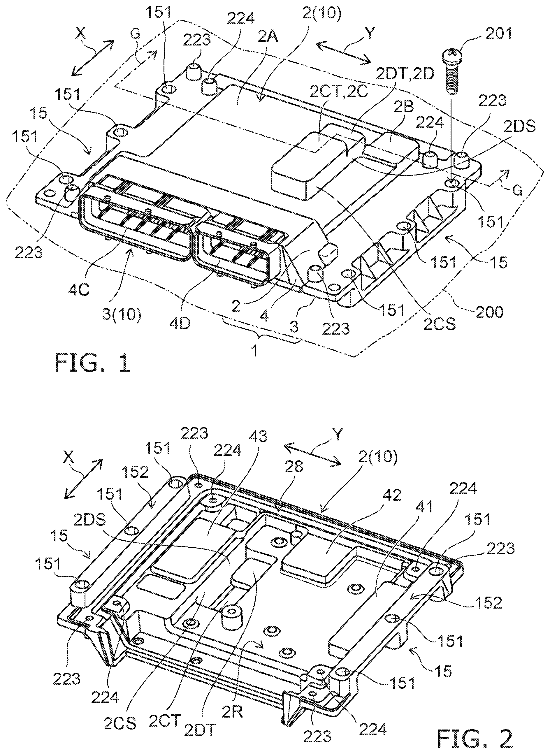 Patent US12108573 — Electronic control device with heat-dissipating members and supporting members — Figure 1