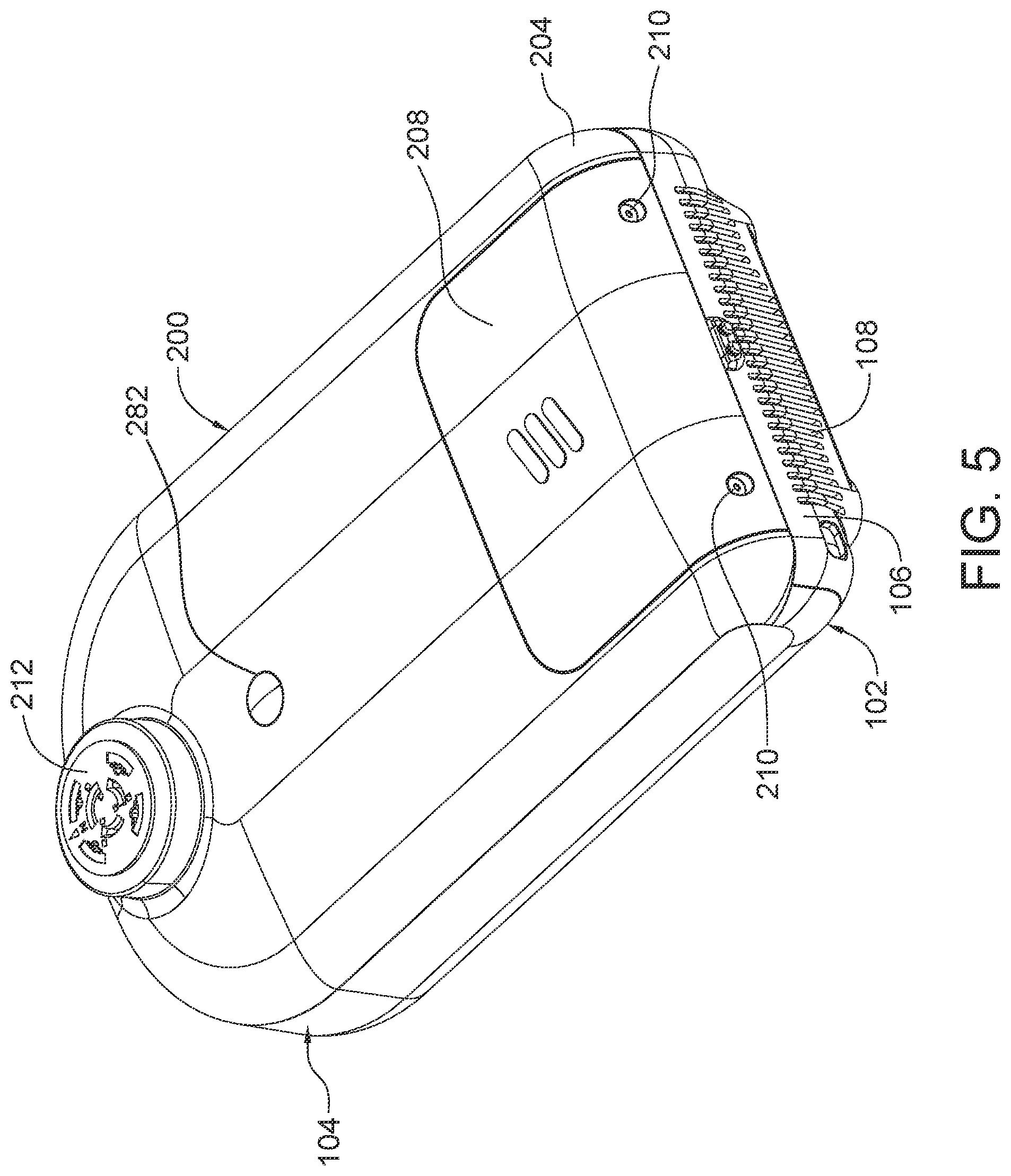 Patent US12108581 Figure 5 – Multi-chambered shield enclosure for vertically stacked module arrangement and electronic apparatus incorporating same