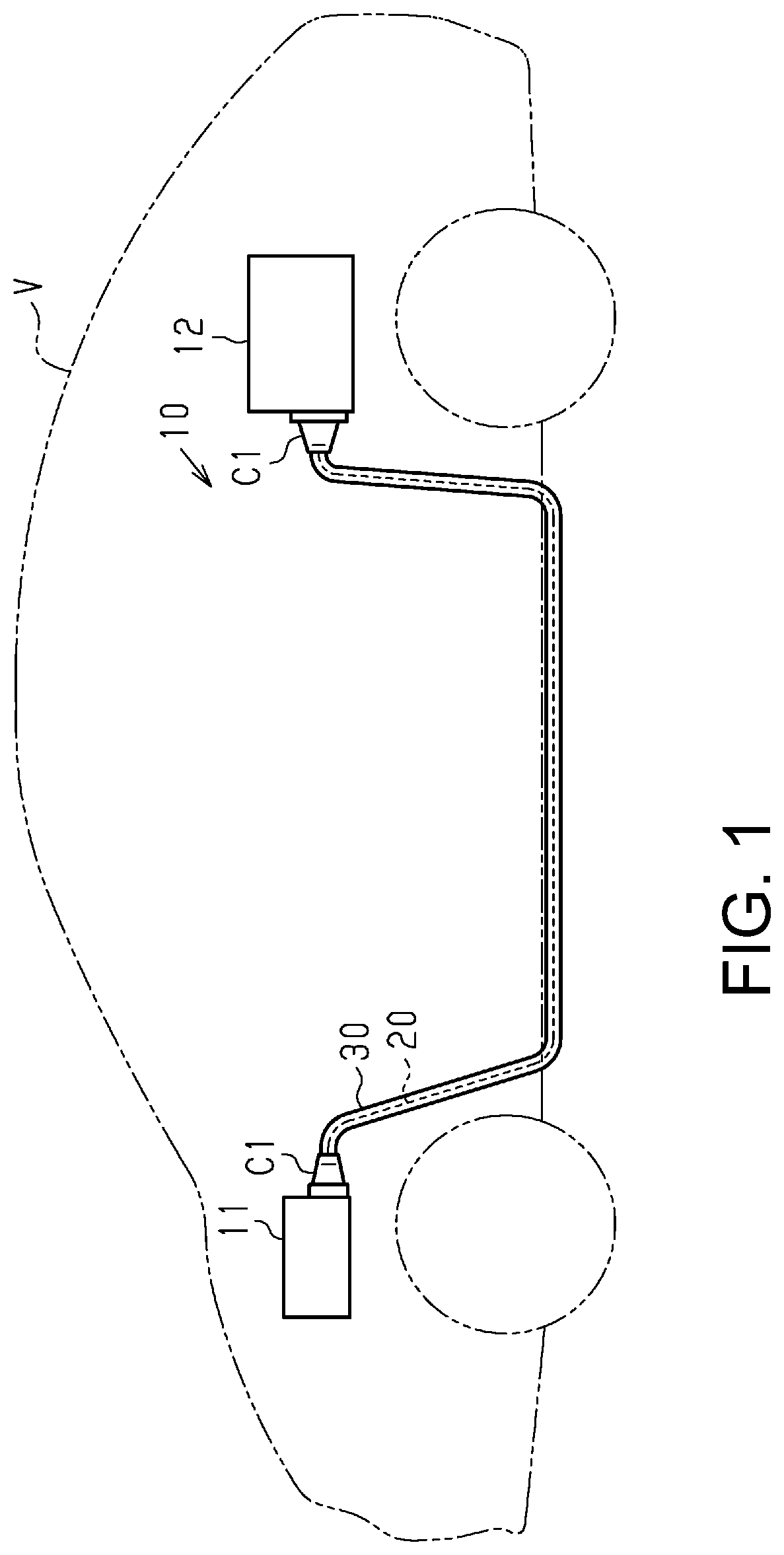 Patent US12108584 — Wire harness — Figure 1