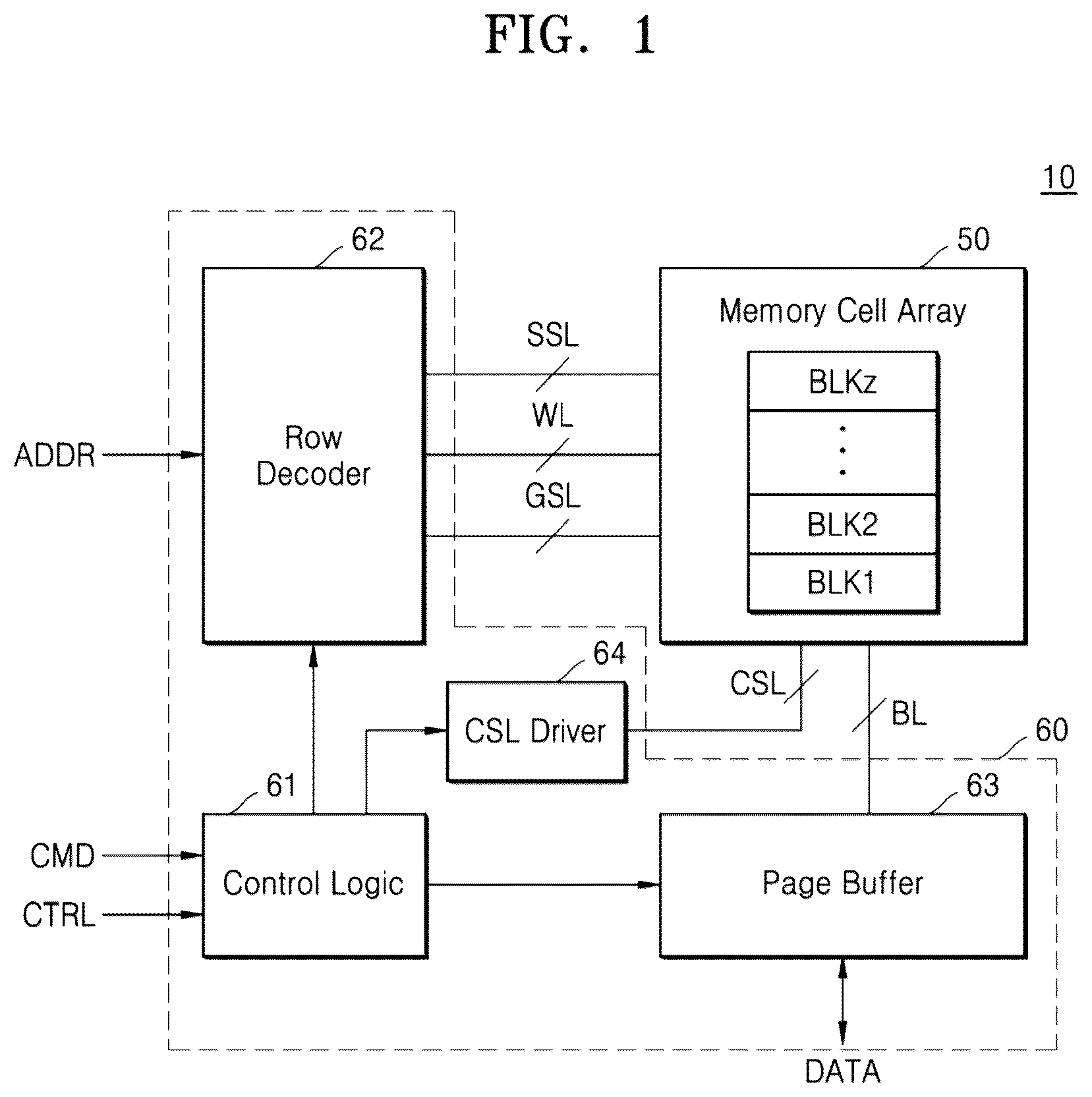 Patent US12108599 — Semiconductor memory device and a method of manufacturing the same — Figure 1