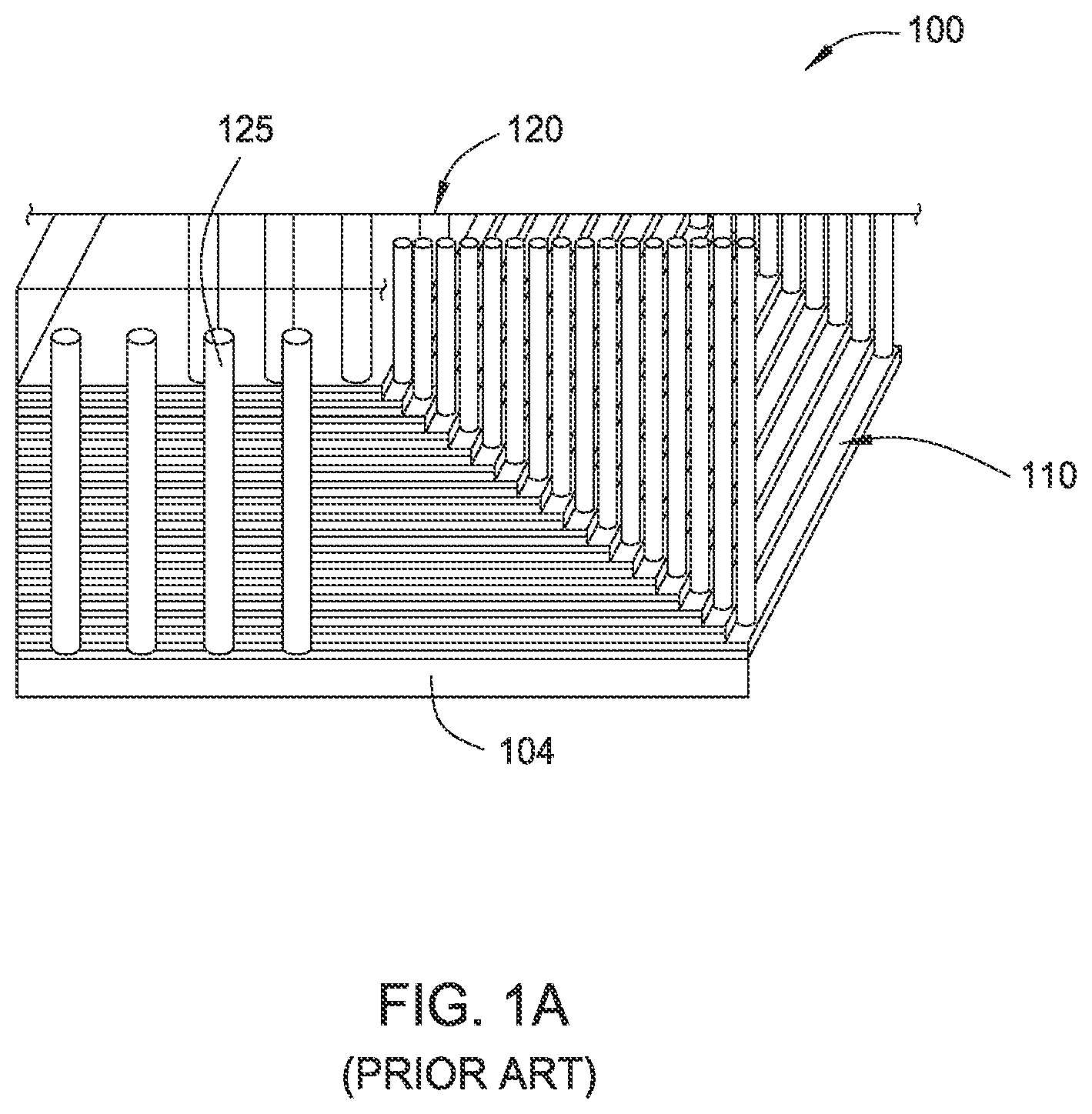 Patent US12108604 — Vertical transistor fabrication for memory applications — Figure 1