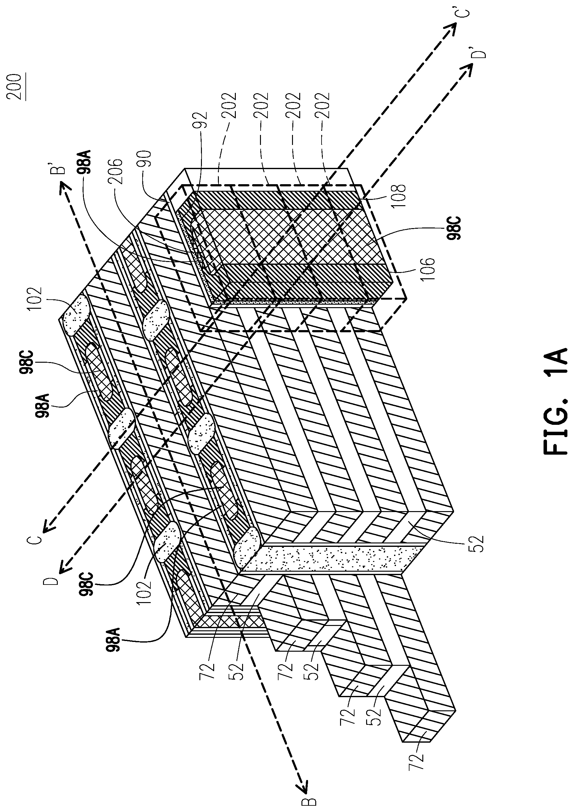 Patent US12108605 — Memory device and method of forming the same — Figure 1