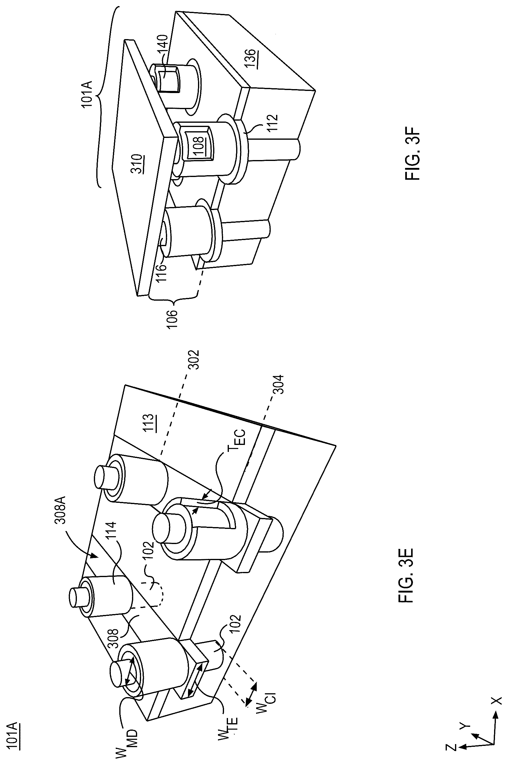 Patent US12108607 Figure 8 – Devices with continuous electrode plate and methods of fabrication