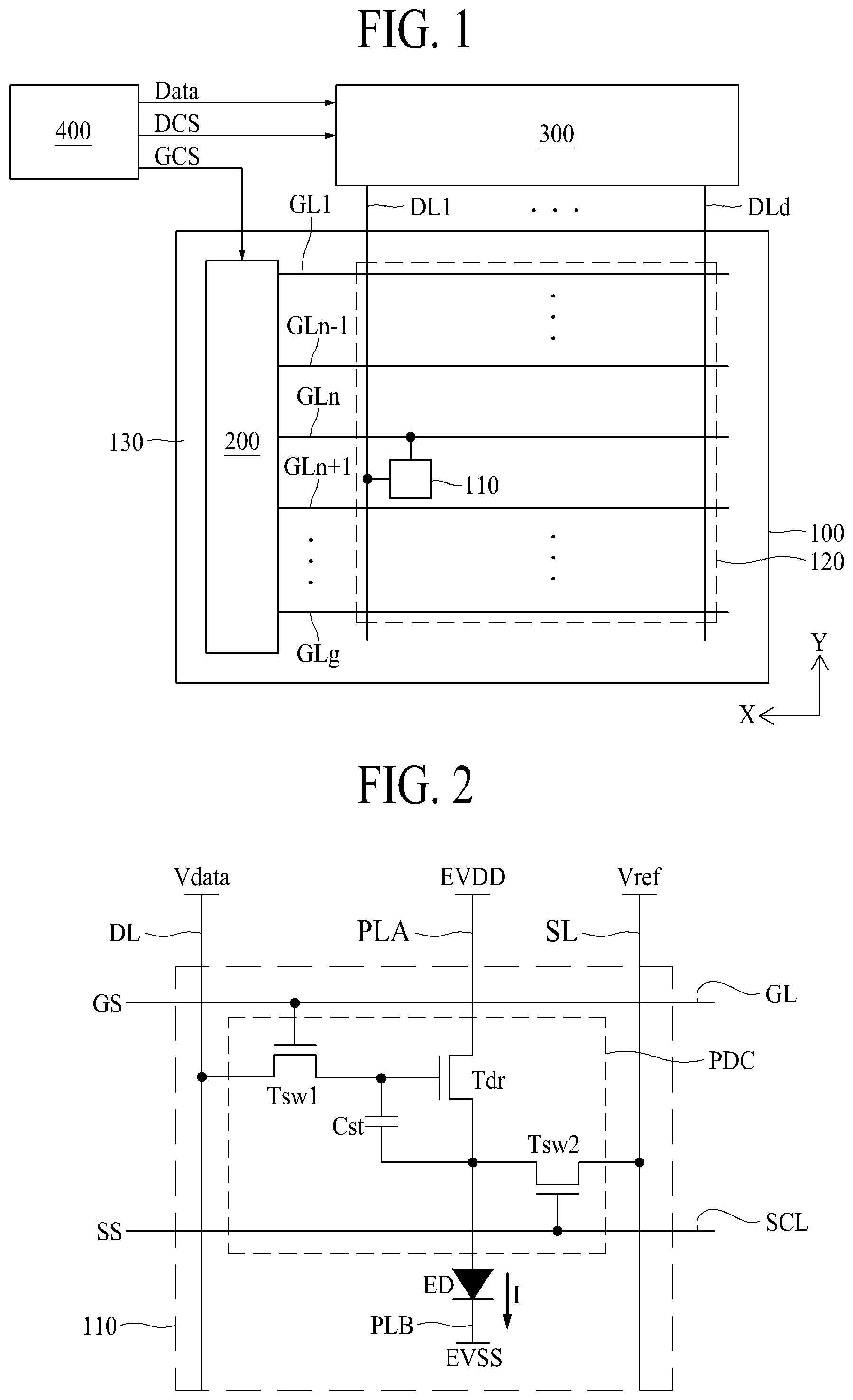 Patent US12108619 — Light emitting display panel and light emitting display apparatus including the same — Figure 1