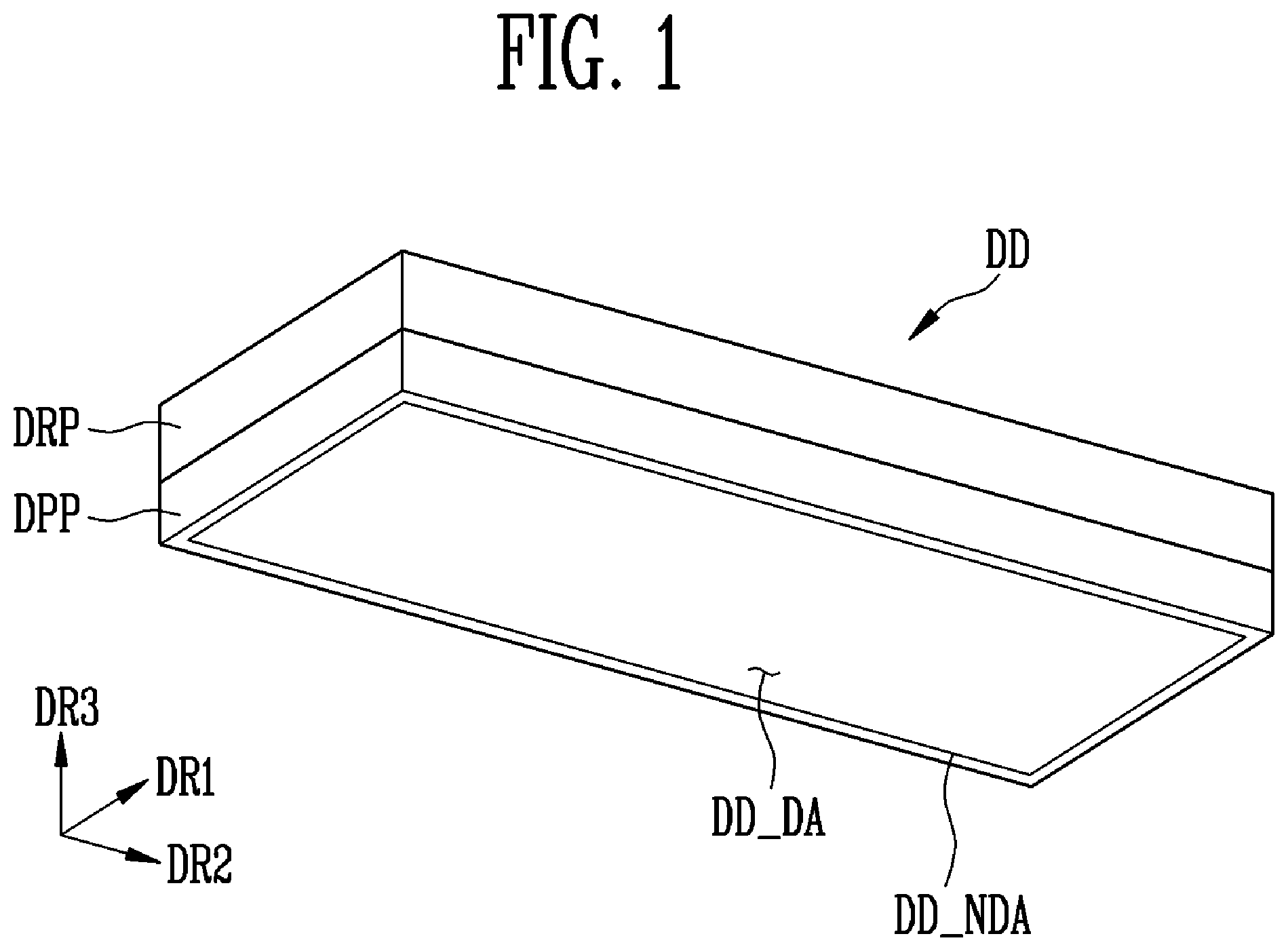 Patent US12108634 Figure 1 – Display device and method of fabricating the same