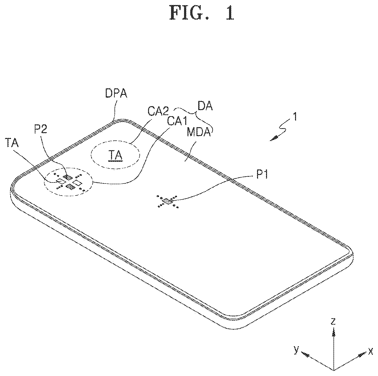 Patent US12108646 — Display panel and display apparatus including the same — Figure 1