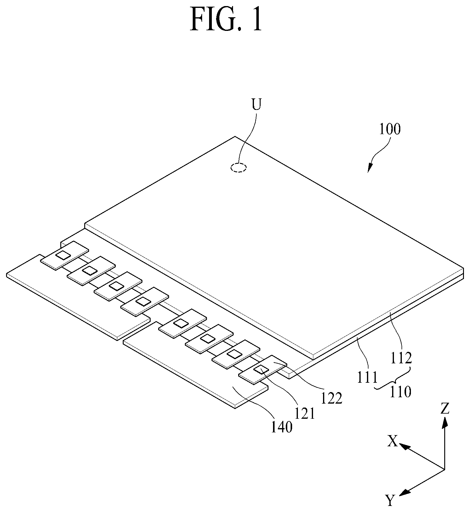 Patent US12108652 — Display device having repair structure — Figure 1