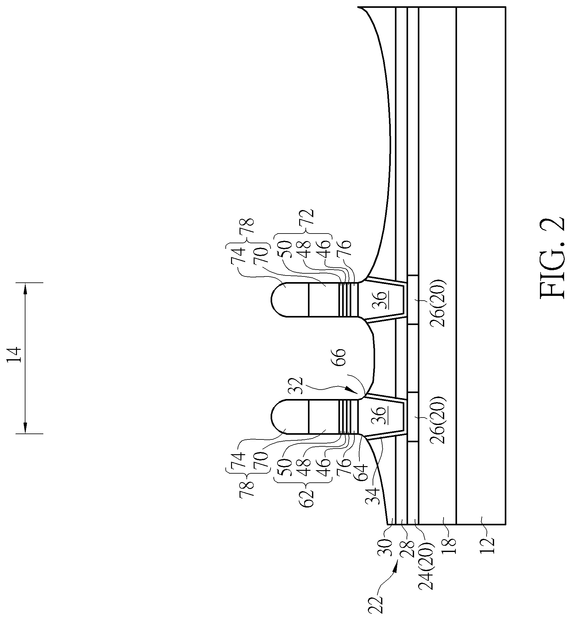 Patent US12108681 Figure 2 – Semiconductor device and method for fabricating the same