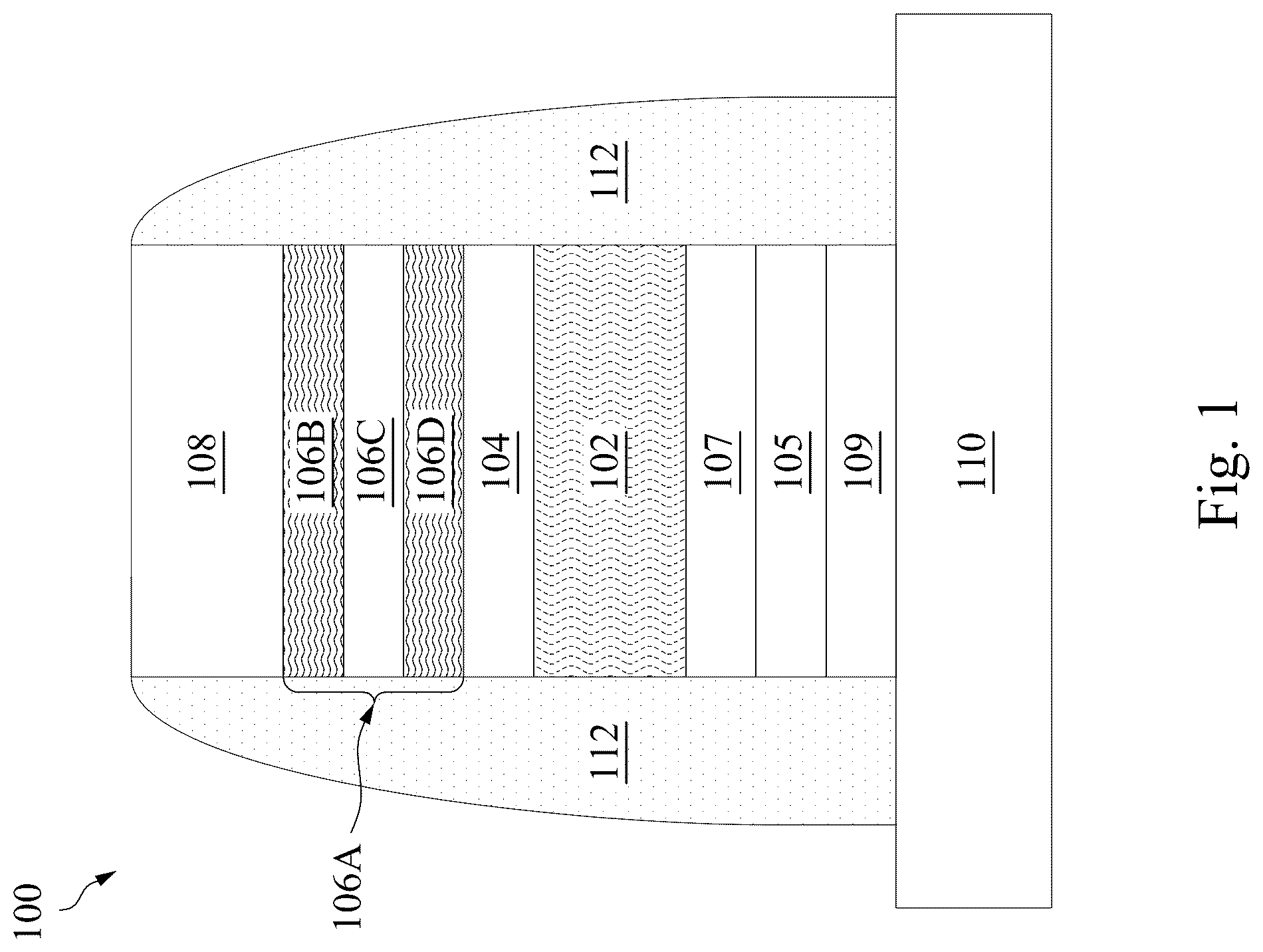 Patent US12108687 — Method of making bar-type magnetoresistive device — Figure 1