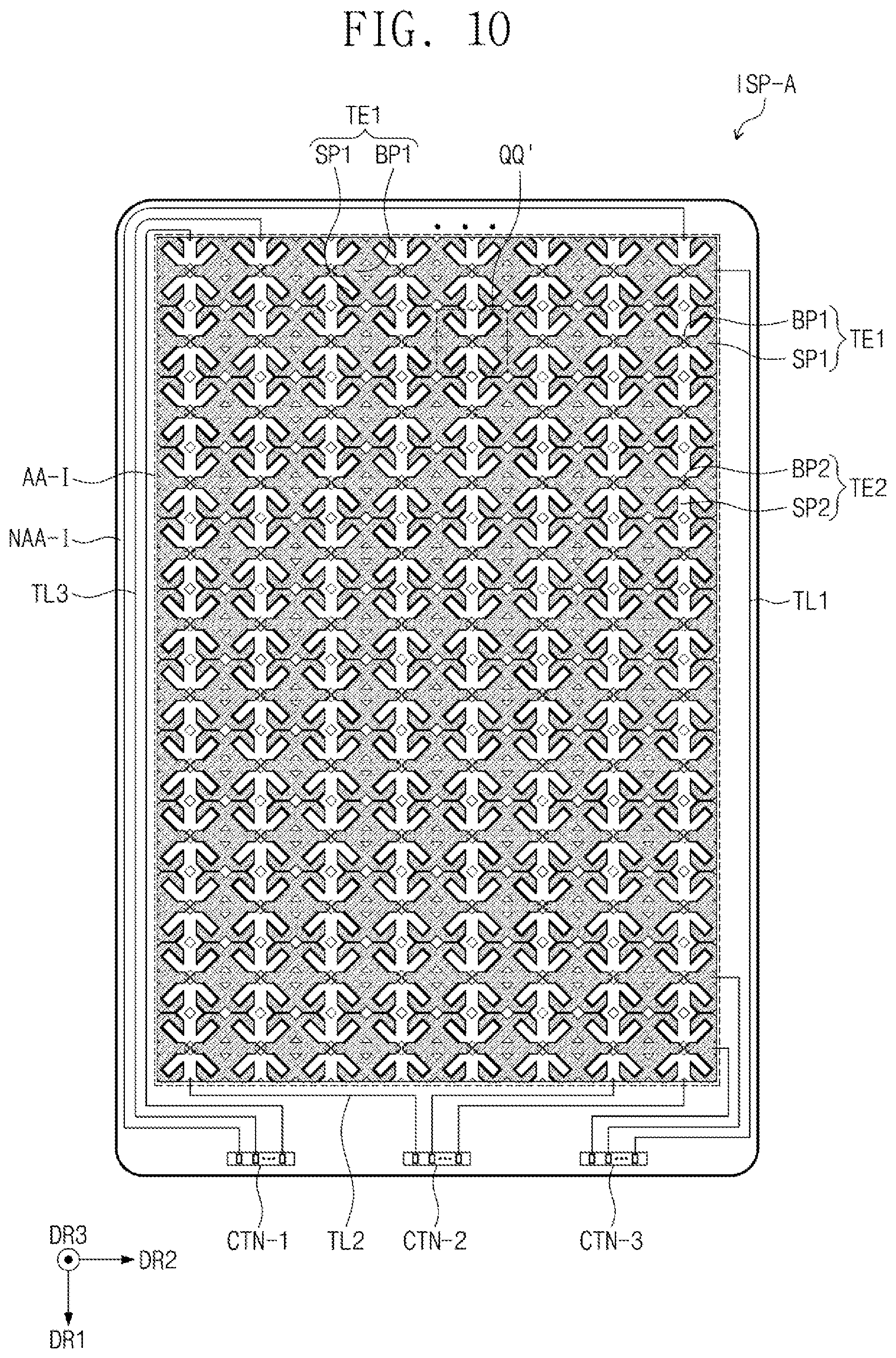 Patent US12112006 Figure 12 – Input sensing panel, display device having the same, and method of manufacturing the display device