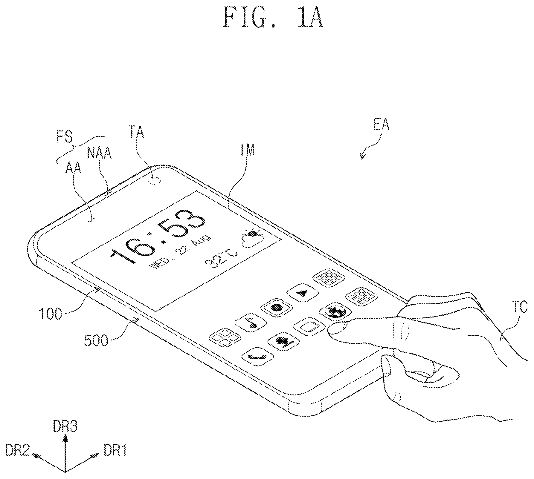 Patent US12112007 — Electronic panel and electronic apparatus including the same — Figure 1